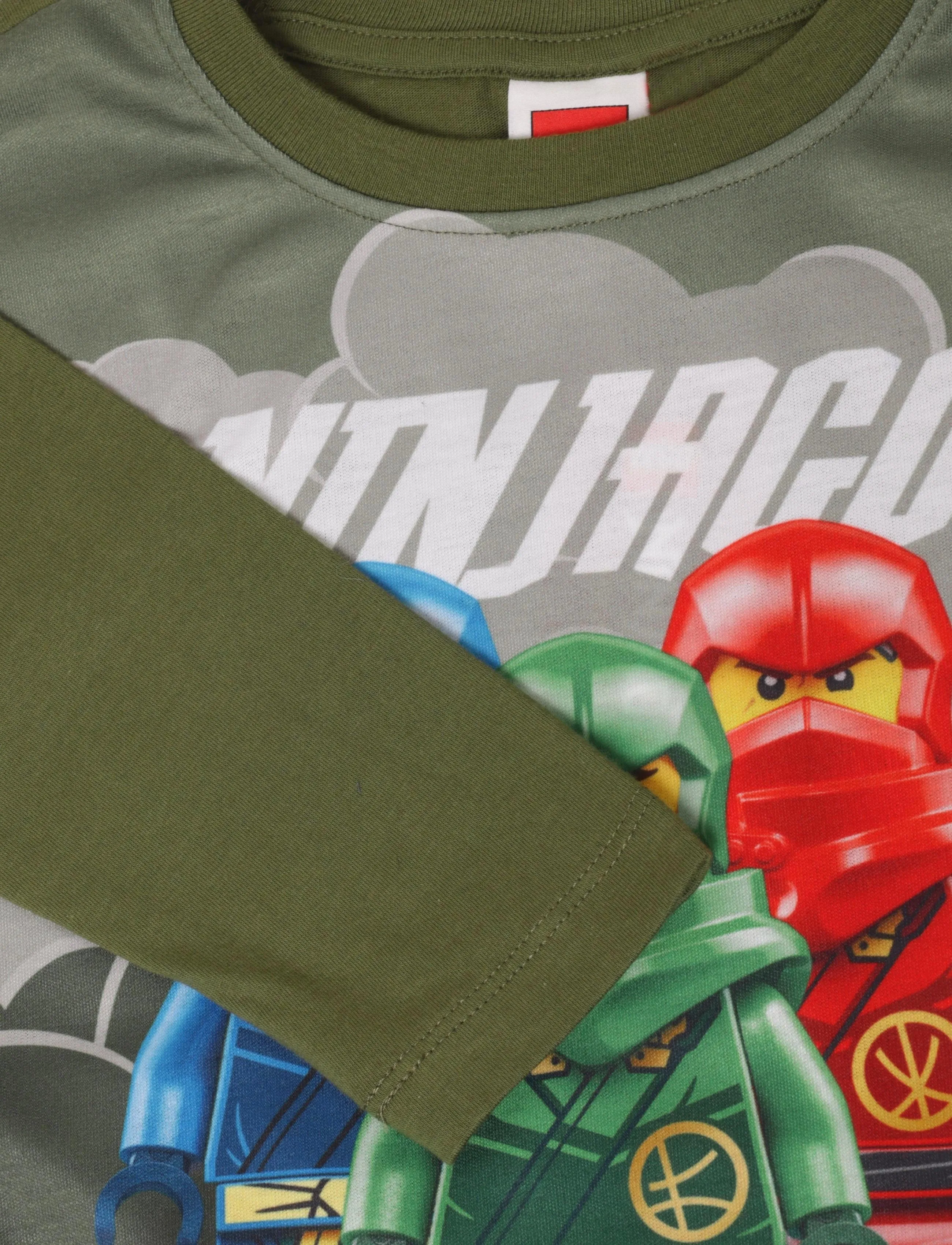 Lego Wear - LWTAJ 611 - T-SHIRT L/S. - langærmede t-shirts - dark green - 2