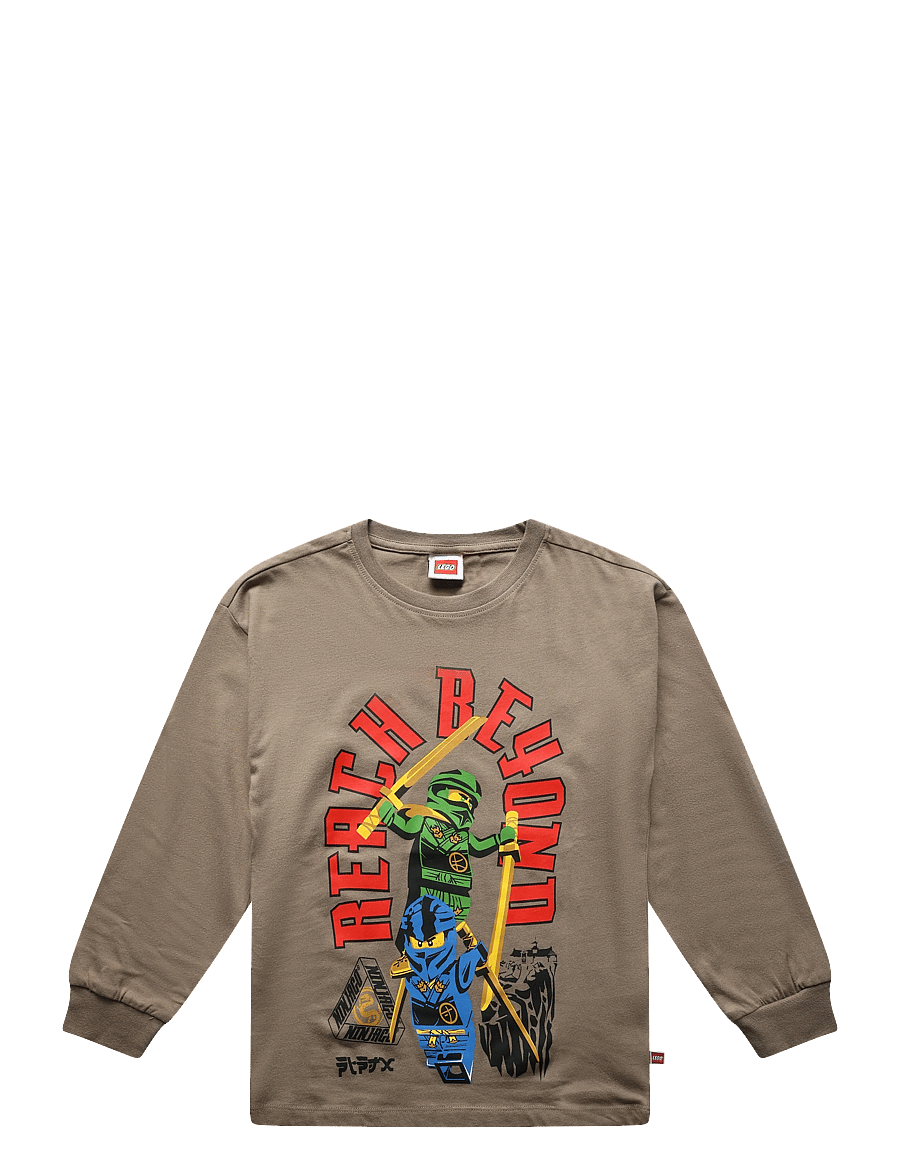 Lego Wear - LWTAJ 608 - T-SHIRT L/S. - pikkade varrukatega t-särgid - light brown - 0