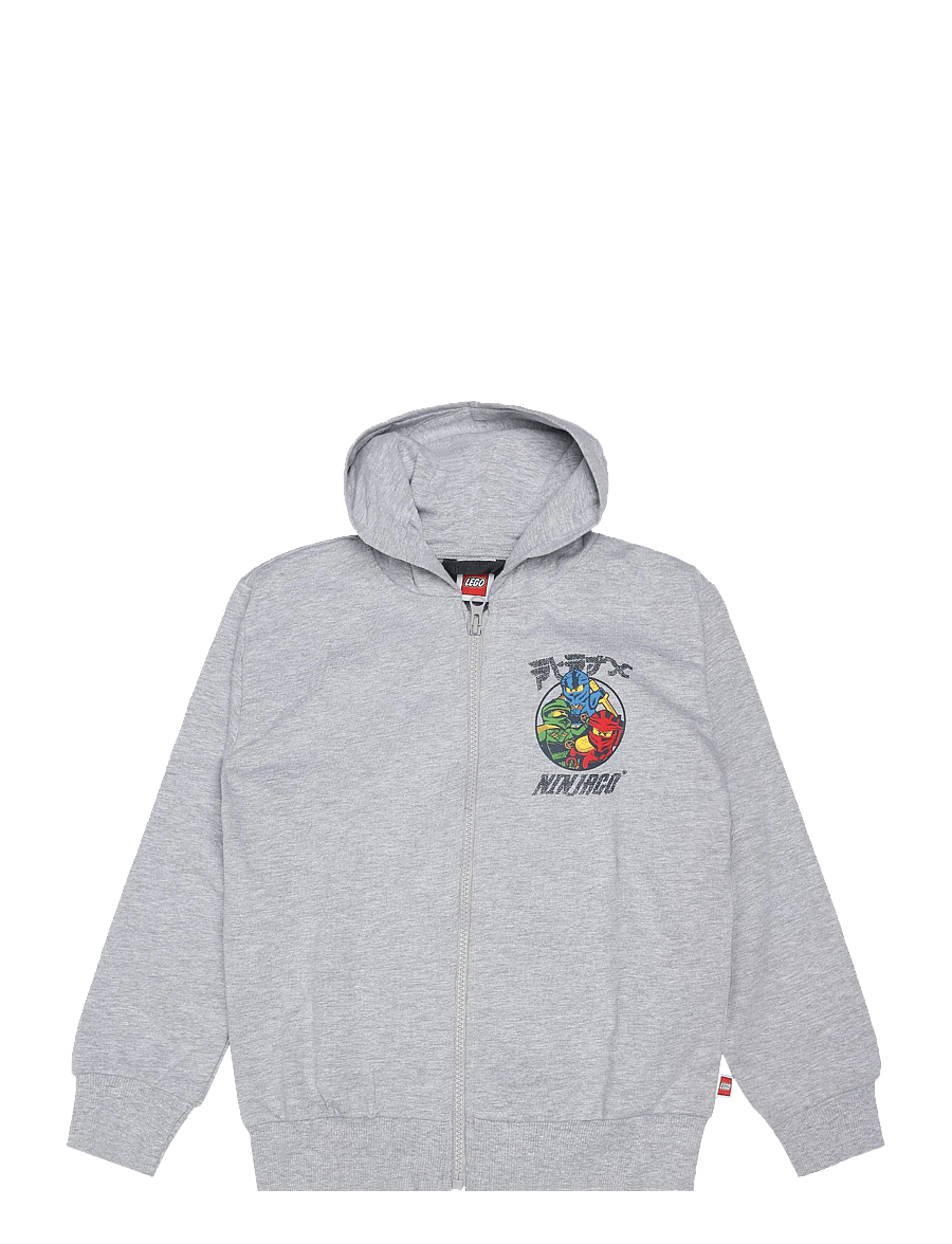 Lego Wear - LWSIAN 601 -HOODED SWEATSHIRT - huvtröjor - grey melange - 0