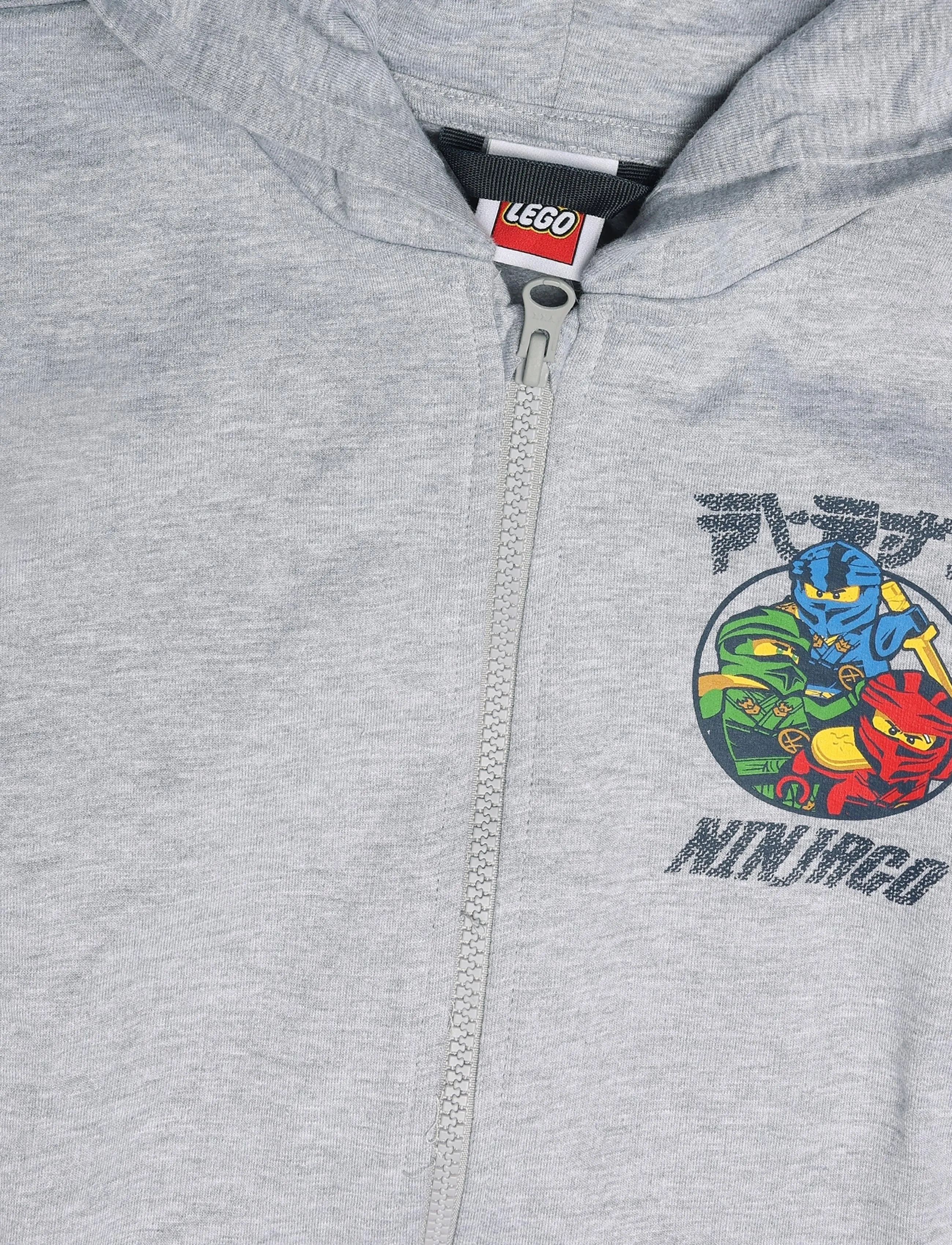 Lego Wear - LWSIAN 601 -HOODED SWEATSHIRT - huvtröjor - grey melange - 2