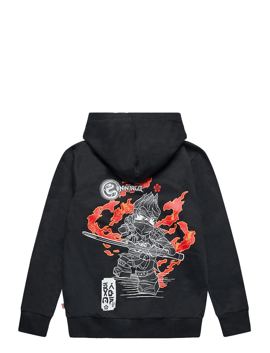Lego Wear - LWSIAN 704 -HOODED SWEATSHIRT - rudens drabužiai - black - 1