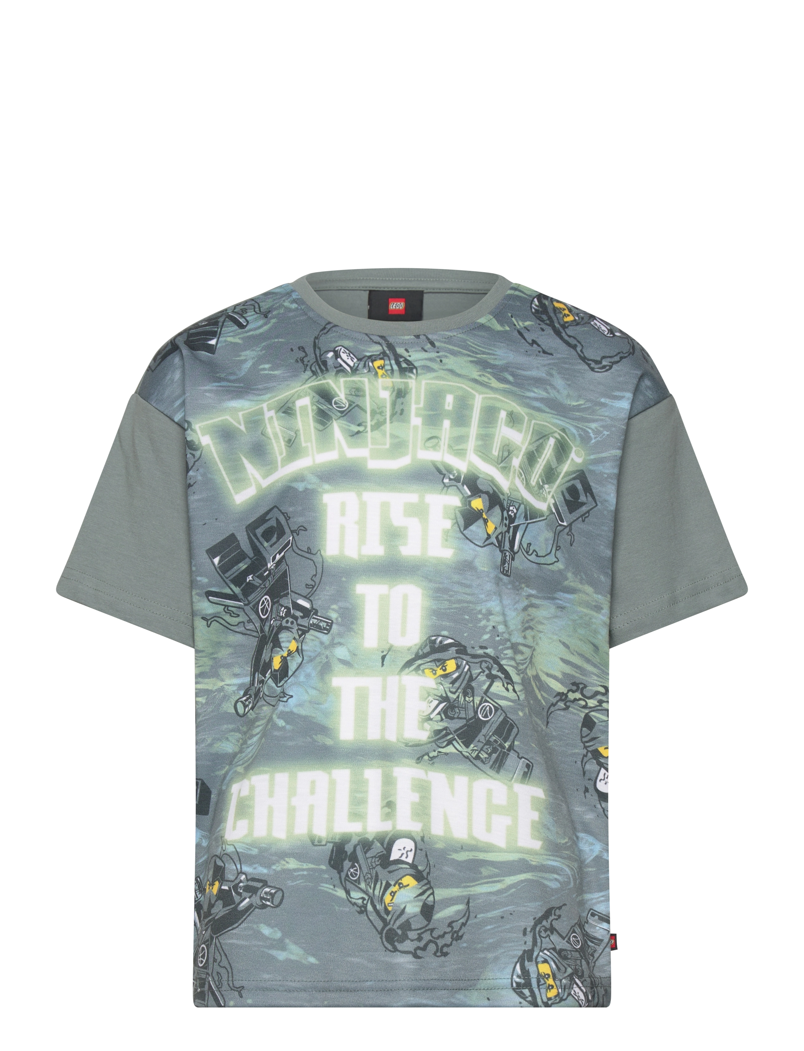 LEGO kidswear LWTAFFY 308 - T-SHIRT S/S - Lego Kids wear - GREY / green