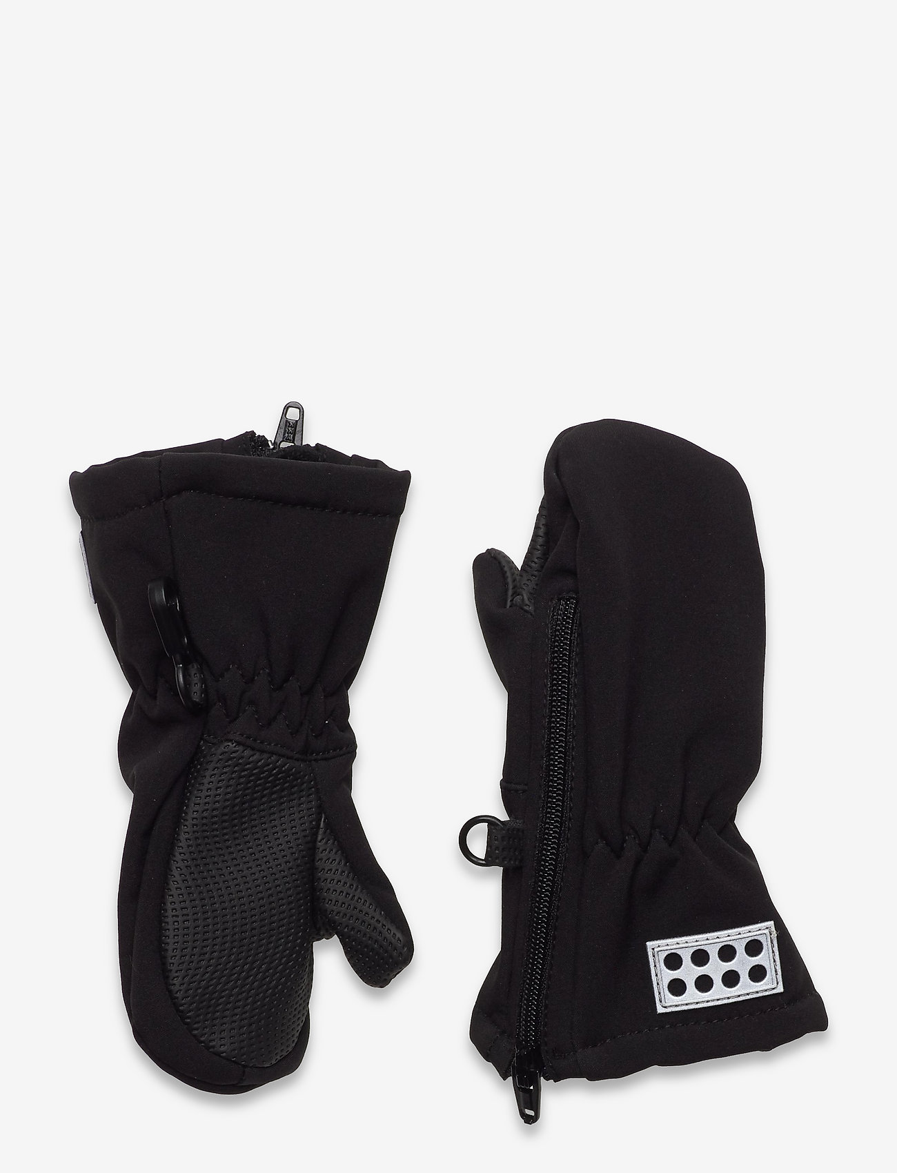 LEGO kidswear - LWARIPO 702 -SOFTSHELL MITTENS - vantar - black - 0