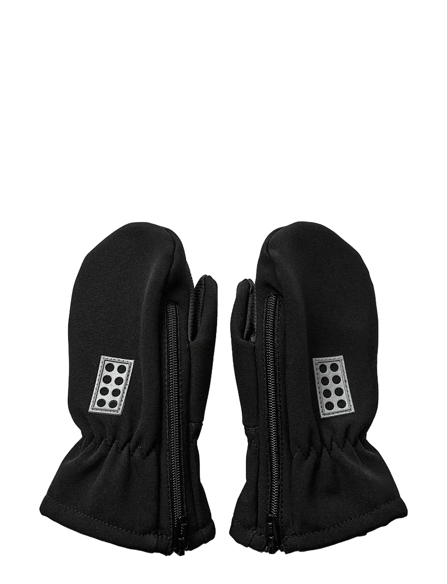 Lego Wear - LWARIPO 702-SOFTSHELL MITTENS - gloves - black - 1
