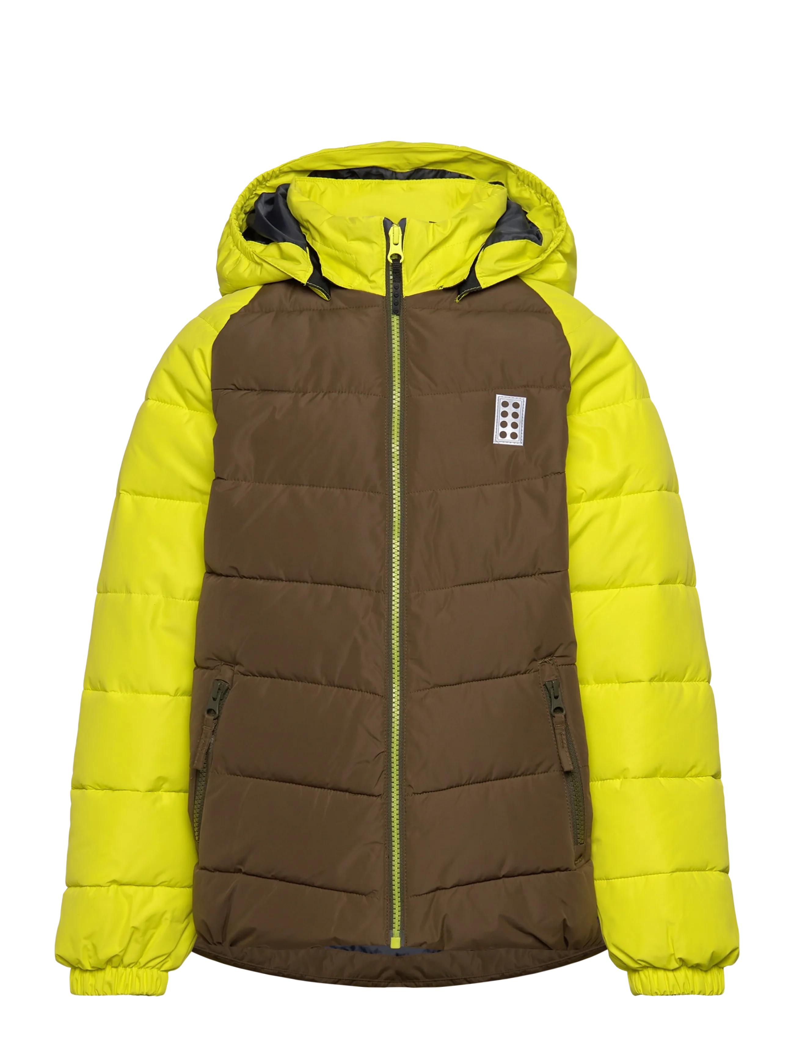 LEGO kidswear LWJIPE 704 - JACKET - Lego Kids wear - DARK OLIVE / yellow