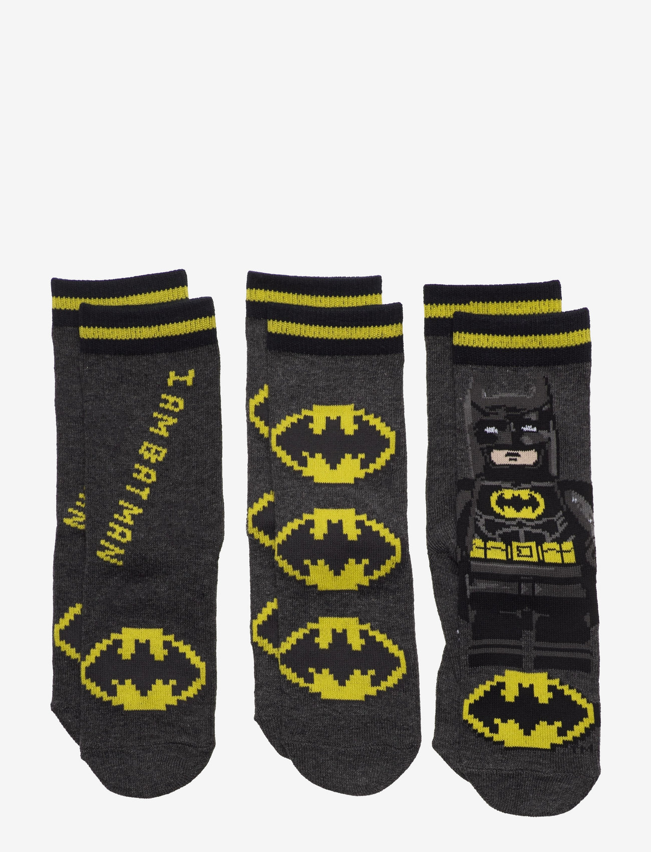 LEGO kidswear - 3 PACK SOCKS - dark grey melange - 1