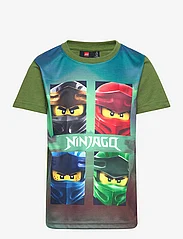 LEGO kidswear - LWTAYLOR 120 - SS T-SHIRT - marškinėliai trumpomis rankovėmis - green melange - 0