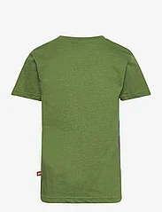 LEGO kidswear - LWTAYLOR 120 - SS T-SHIRT - kortærmede t-shirts - green melange - 1