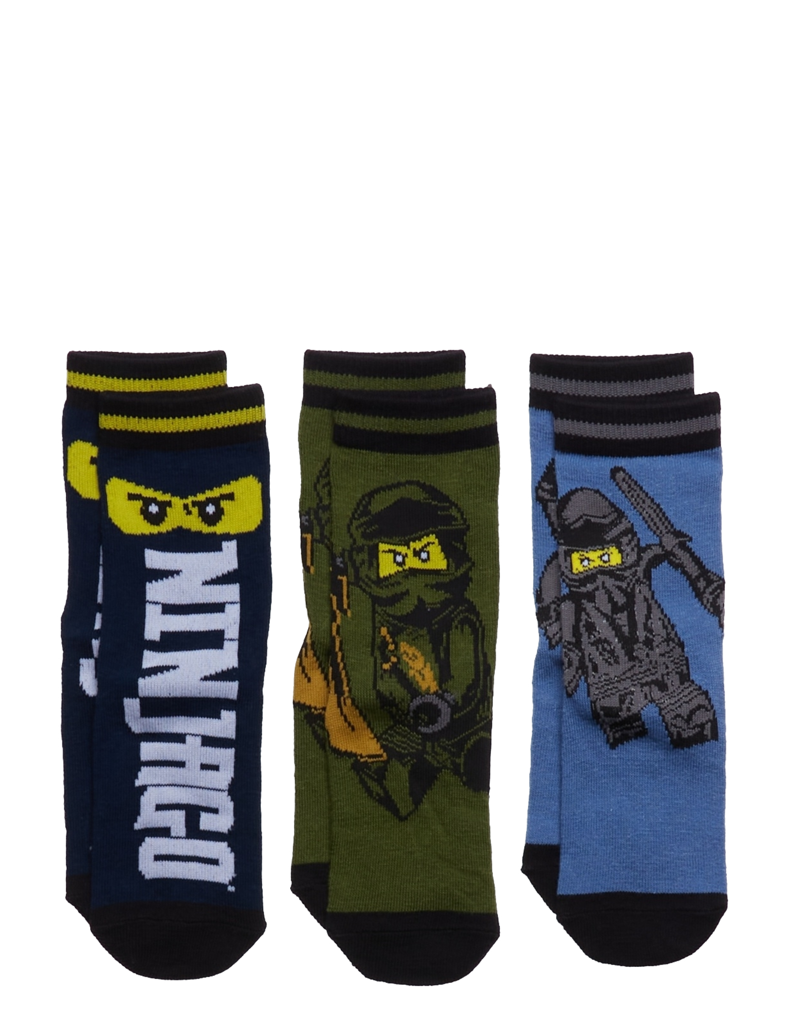 LWALEX 609 - 3-PACK SOCKS - DARK KHAKI