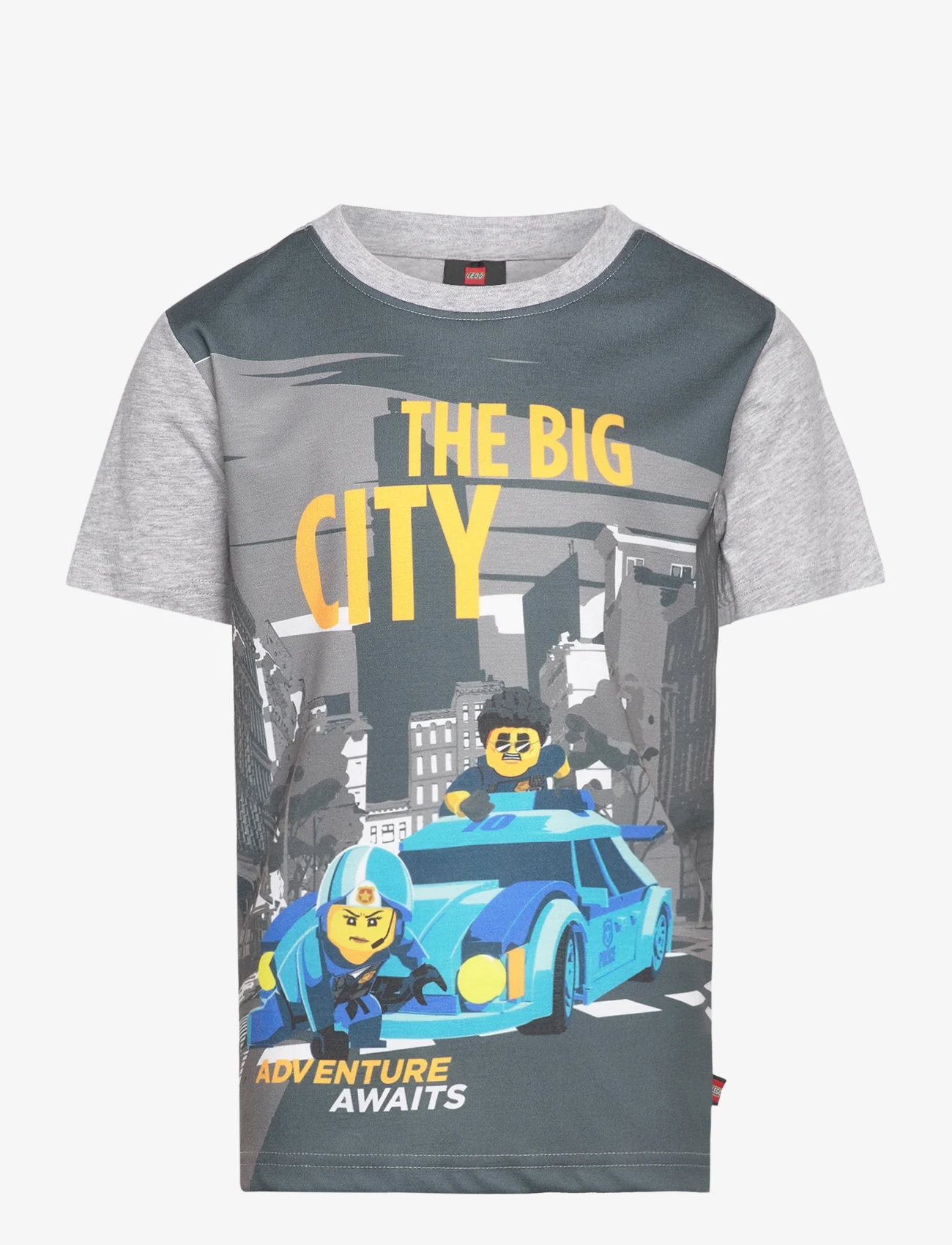 LEGO kidswear - LWTANO 124 - T-SHIRT S/S - kortærmede t-shirts - grey melange - 0