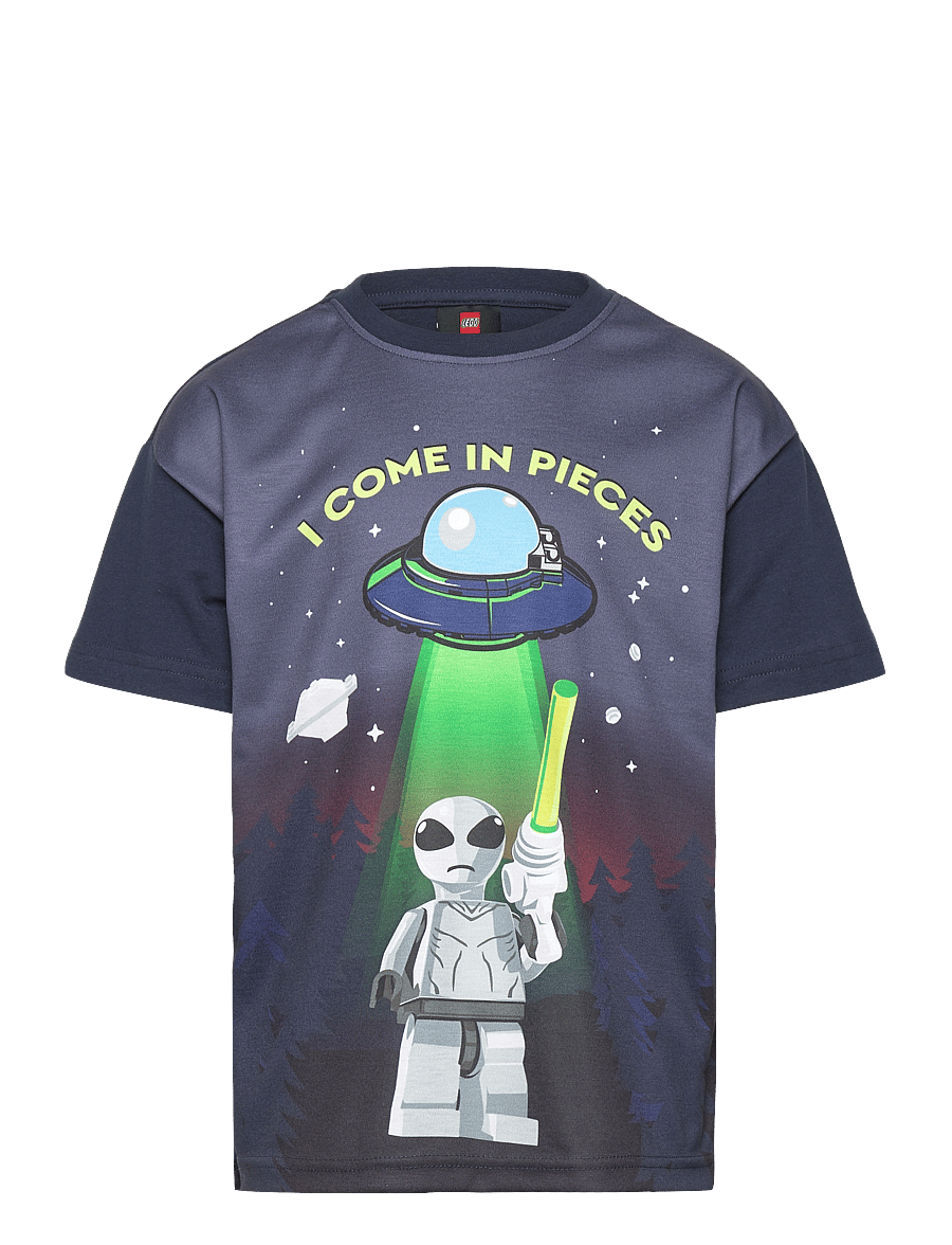 Lego Wear - LWTAFFY 105 - T-SHIRT S/S - t-shirts à manches courtes - navy w. grey - 0