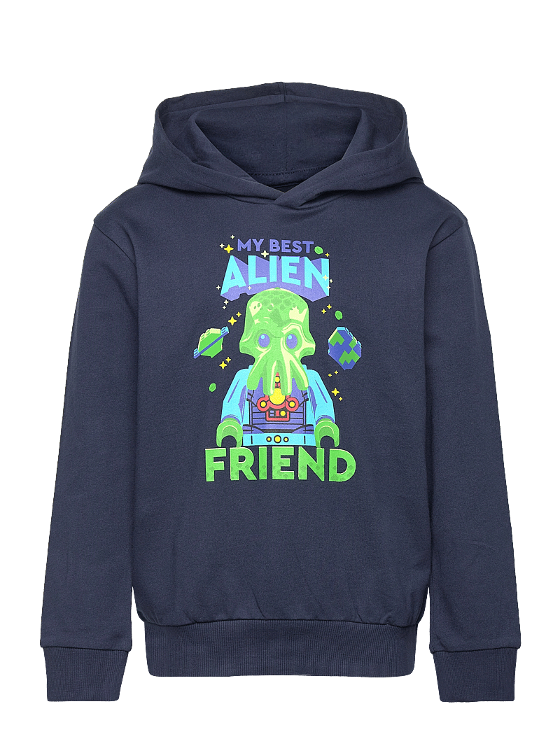 LEGO kidswear - LWSAKU 101 - SWEATSHIRT - kapuutsiga dressipluusid - dark navy - 0