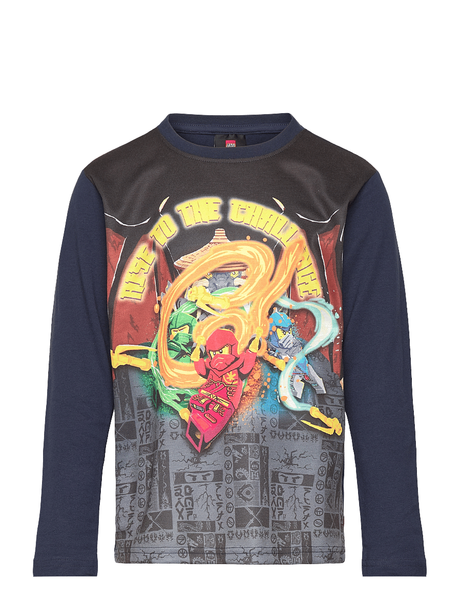 Lego Wear - LWTAFFY 115 - T-SHIRT L/S - långärmade t-shirts - dark navy - 0