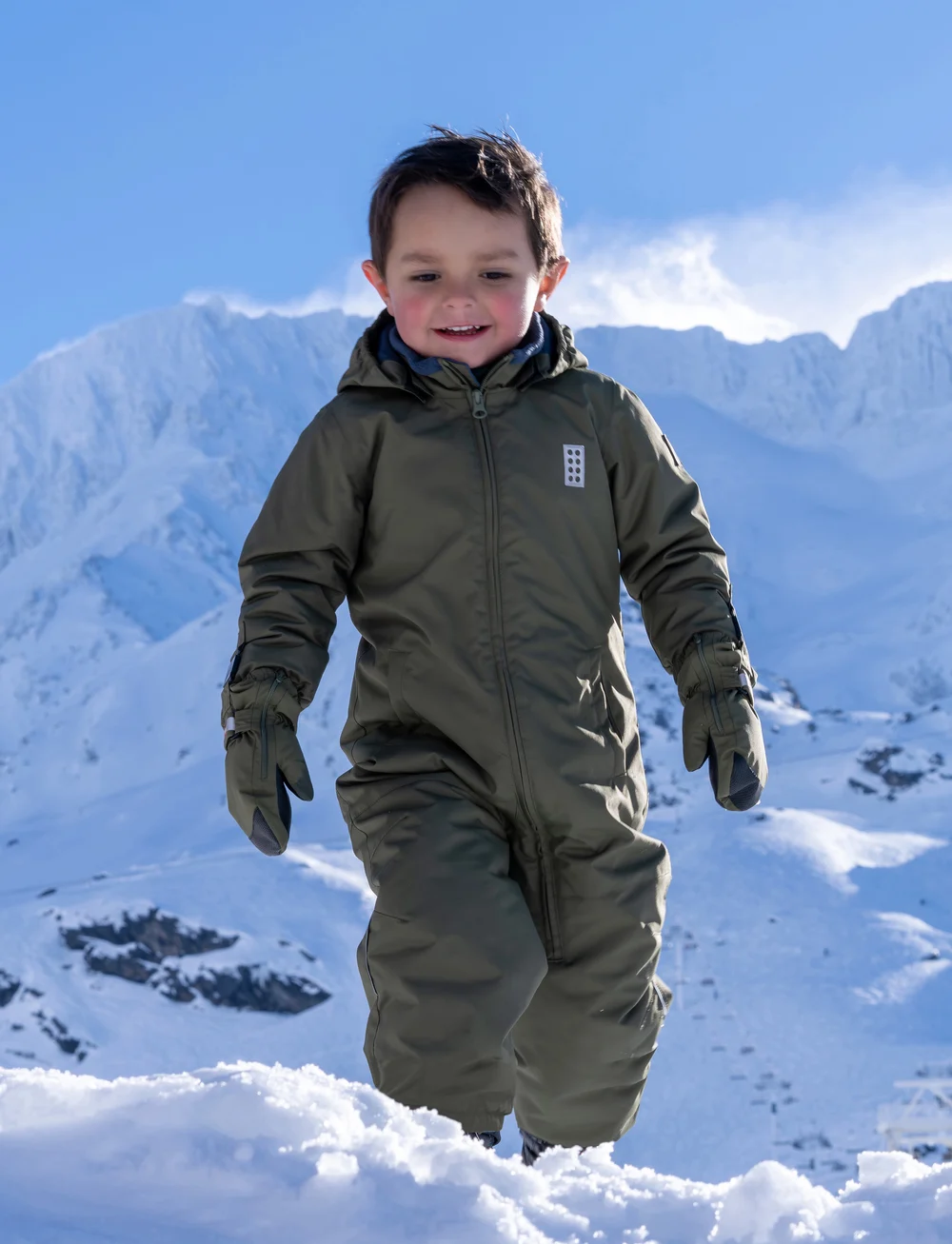 LEGO kidswear - LWJULIAN 711 - SNOWSUIT - schneeanzug - dark khaki - 5