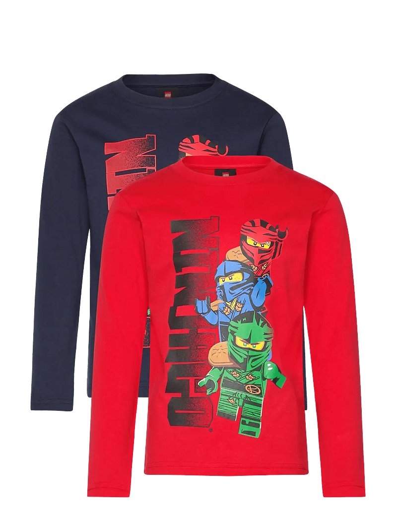 LEGO kidswear - LWTAFFY 618 - 2PACK T-SHIRT LS - pikkade varrukatega t-särgid - red - 0