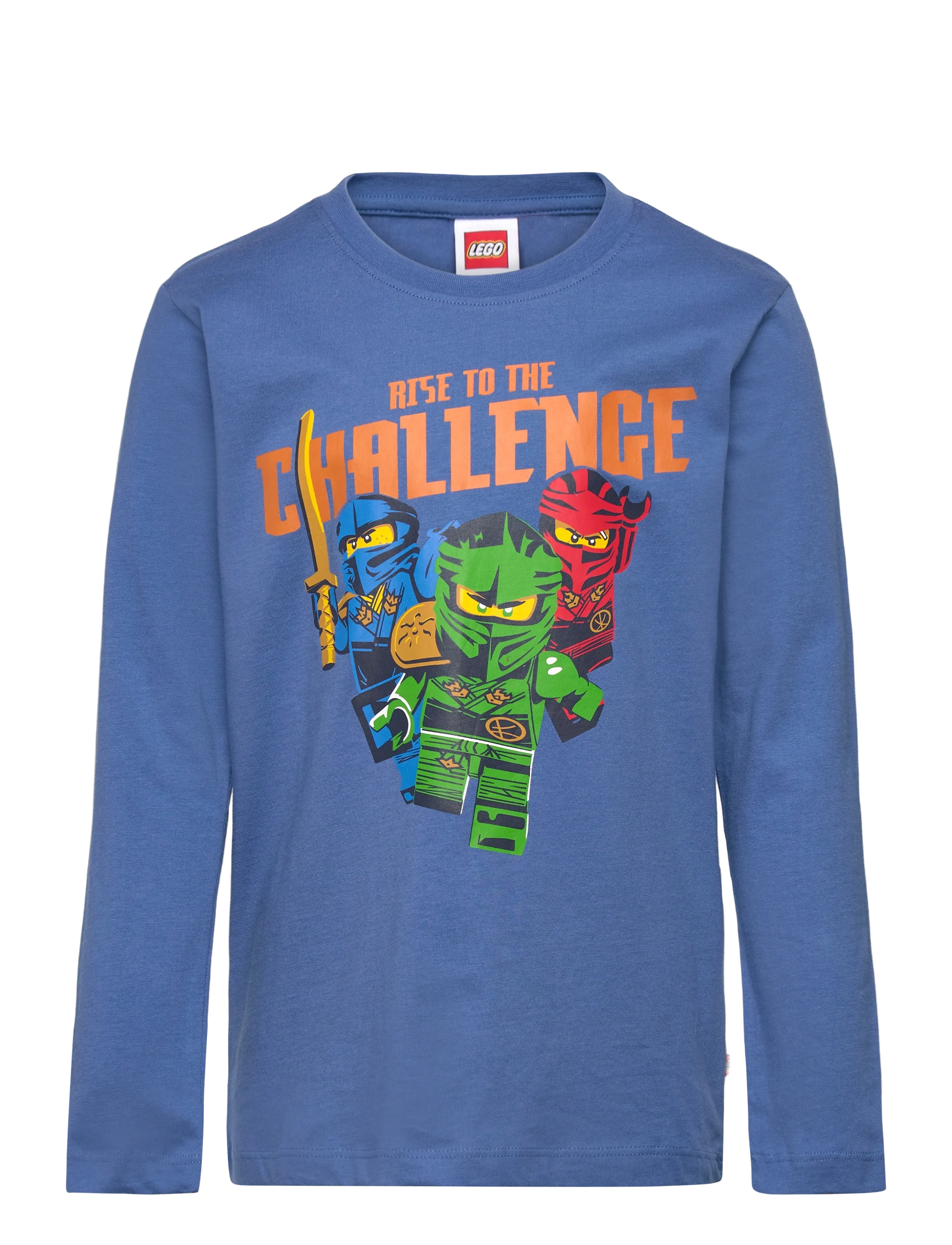 LWTAJ 100 - T-SHIRT L/S - MIDDLE BLUE