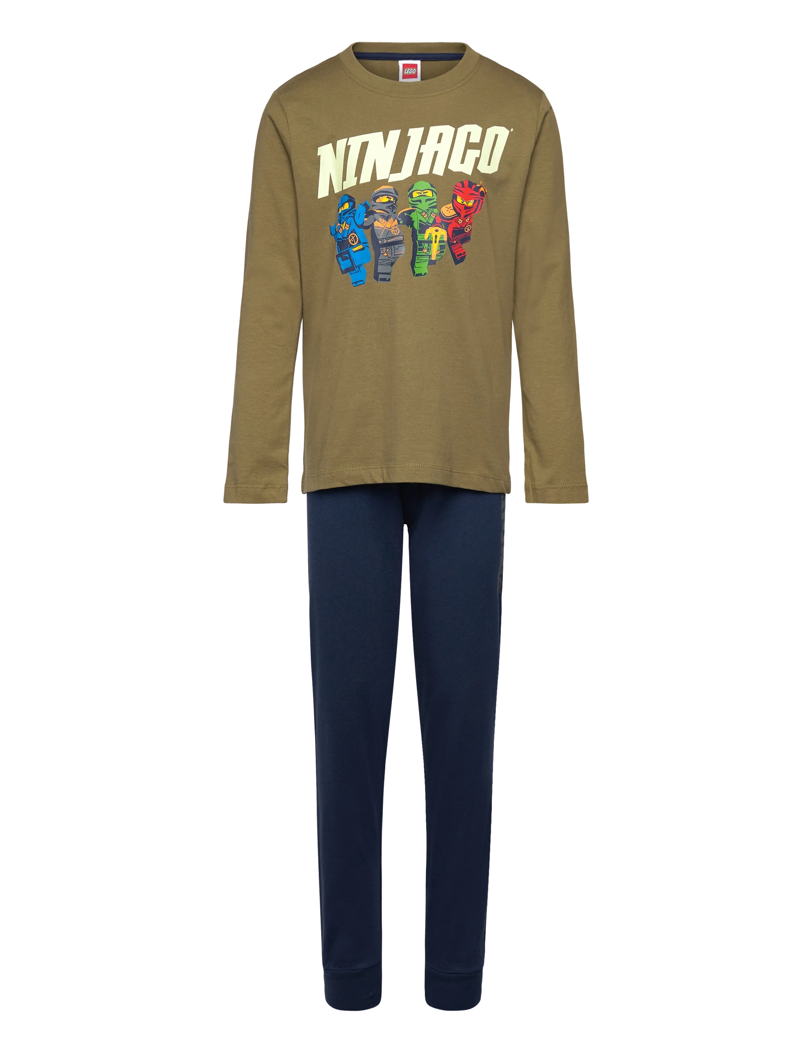 LEGO kidswear LWAIKO 106 - PYJAMAS - Nattøj - OLIVE GREEN / navy