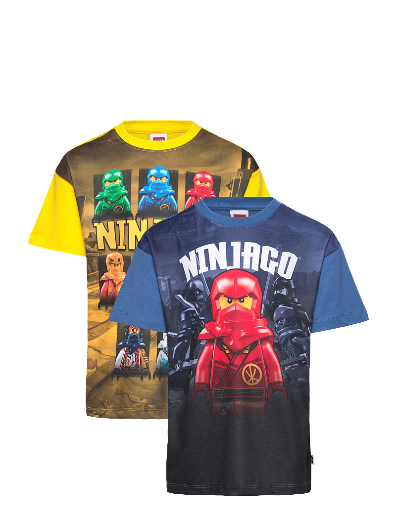LEGO kidswear - LWTAJ 119 - 2 PACK T-SHIRT S/S - kurzärmelige - middle blue - 0