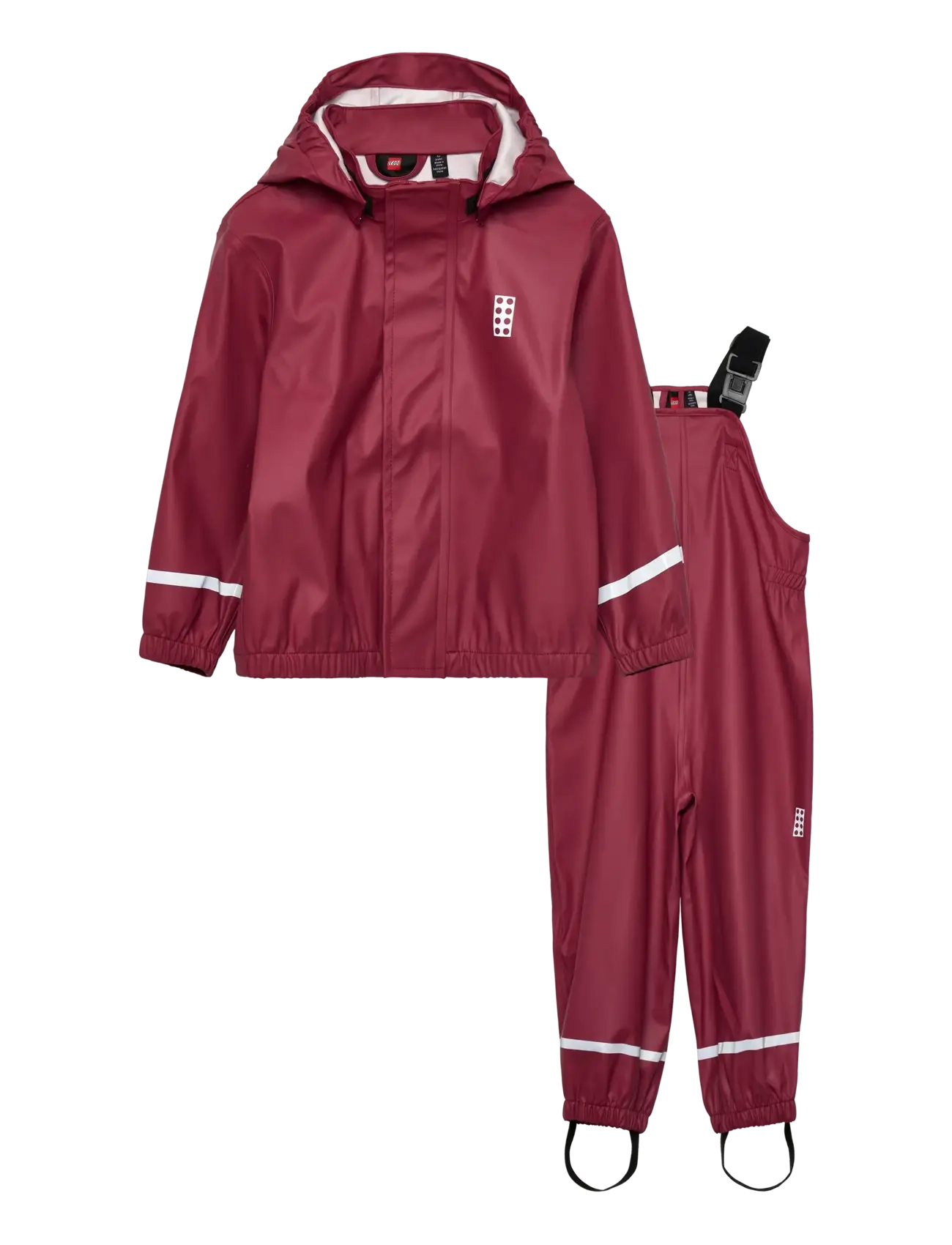 LEGO kidswear LWJIVAN 200 - PU RAIN SET - Outdoor - EARTH RED / red