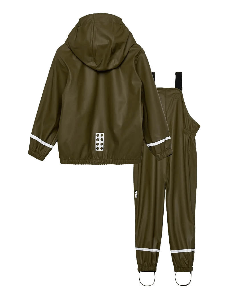 LEGO kidswear - LWJIVAN 200 - PU RAIN SET - regnställ - dark olive - 1