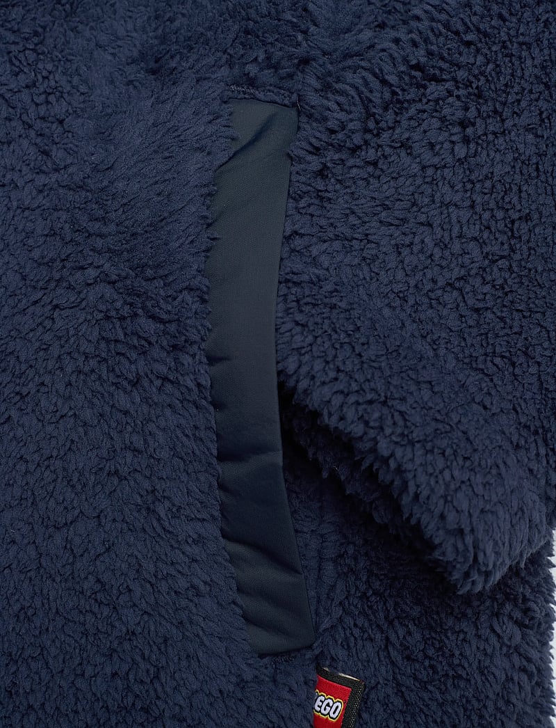 LEGO kidswear - LWSAKU 206 - TEDDY JACKET - fliisjakid - navy w. grey - 3