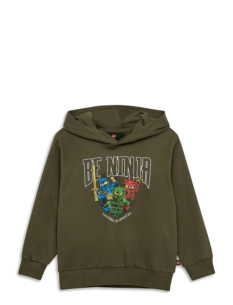 LEGO kidswear - LWSAKU 601 - HOODED SWEATSHIRT - sweatshirts - dark olive - 0