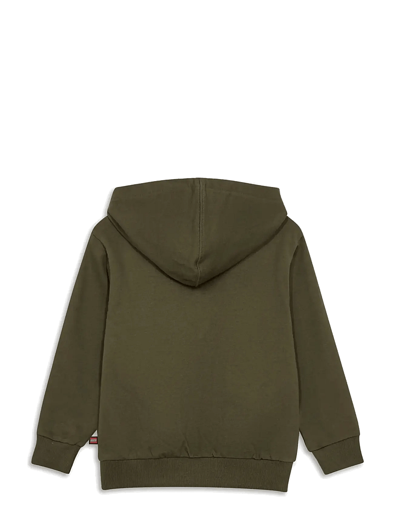 LEGO kidswear - LWSAKU 601 - HOODED SWEATSHIRT - sweatshirts - dark olive - 1