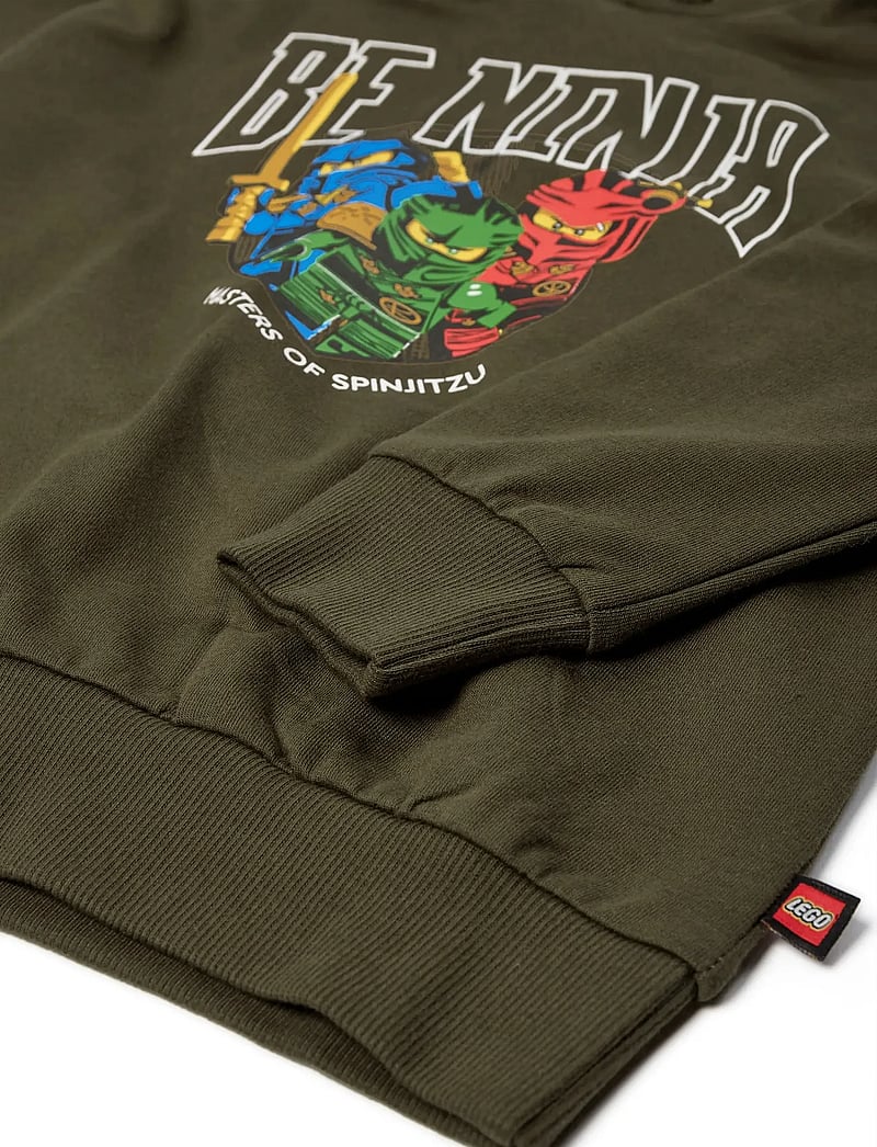 LEGO kidswear - LWSAKU 601 - HOODED SWEATSHIRT - sweatshirts - dark olive - 2