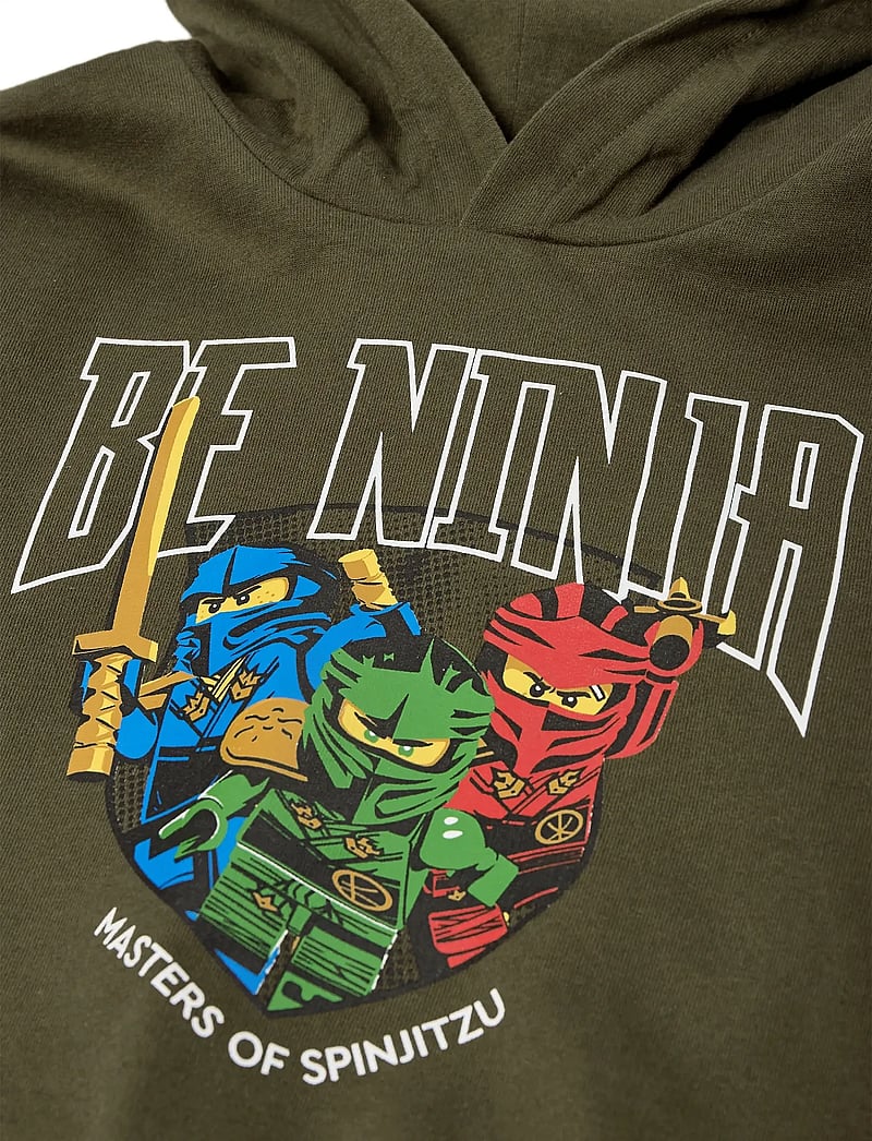 LEGO kidswear - LWSAKU 601 - HOODED SWEATSHIRT - sweatshirts - dark olive - 3