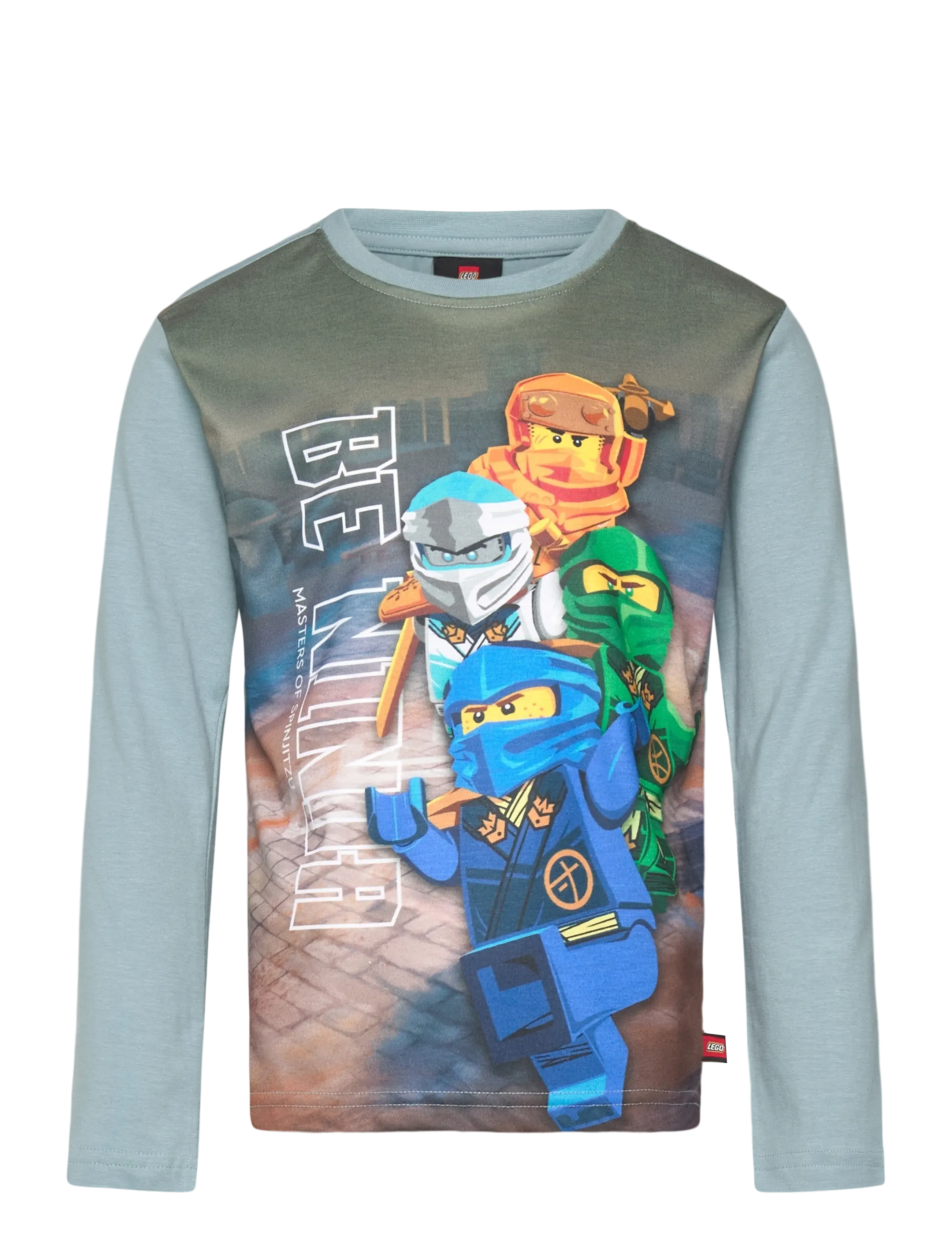 LWTAFFY 608 - T-SHIRT L/S - LIGHT DUSTY BLUE