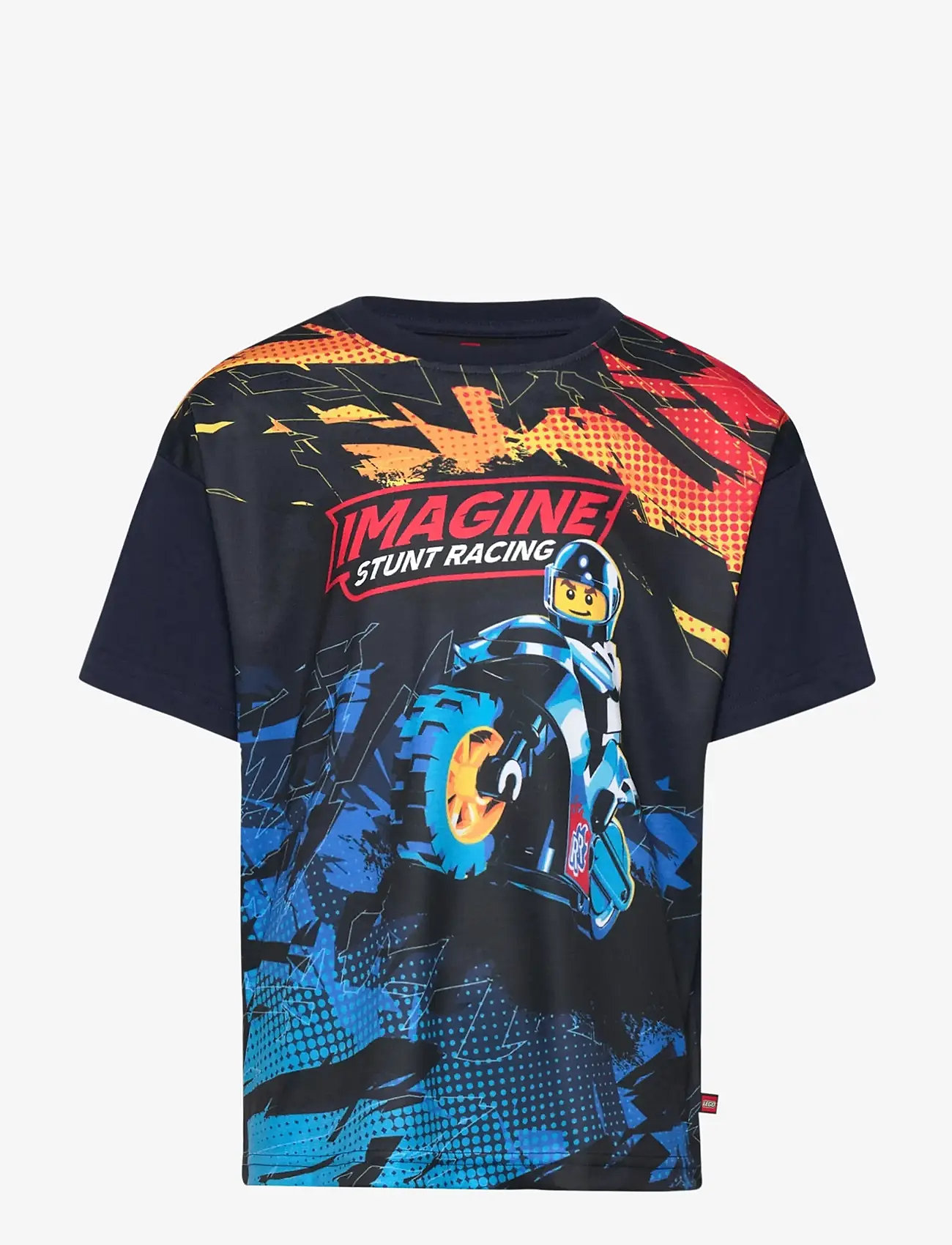 LEGO kidswear - LWTAFFY 614 - T-SHIRT S/S - kortärmade t-shirts - dark navy - 0