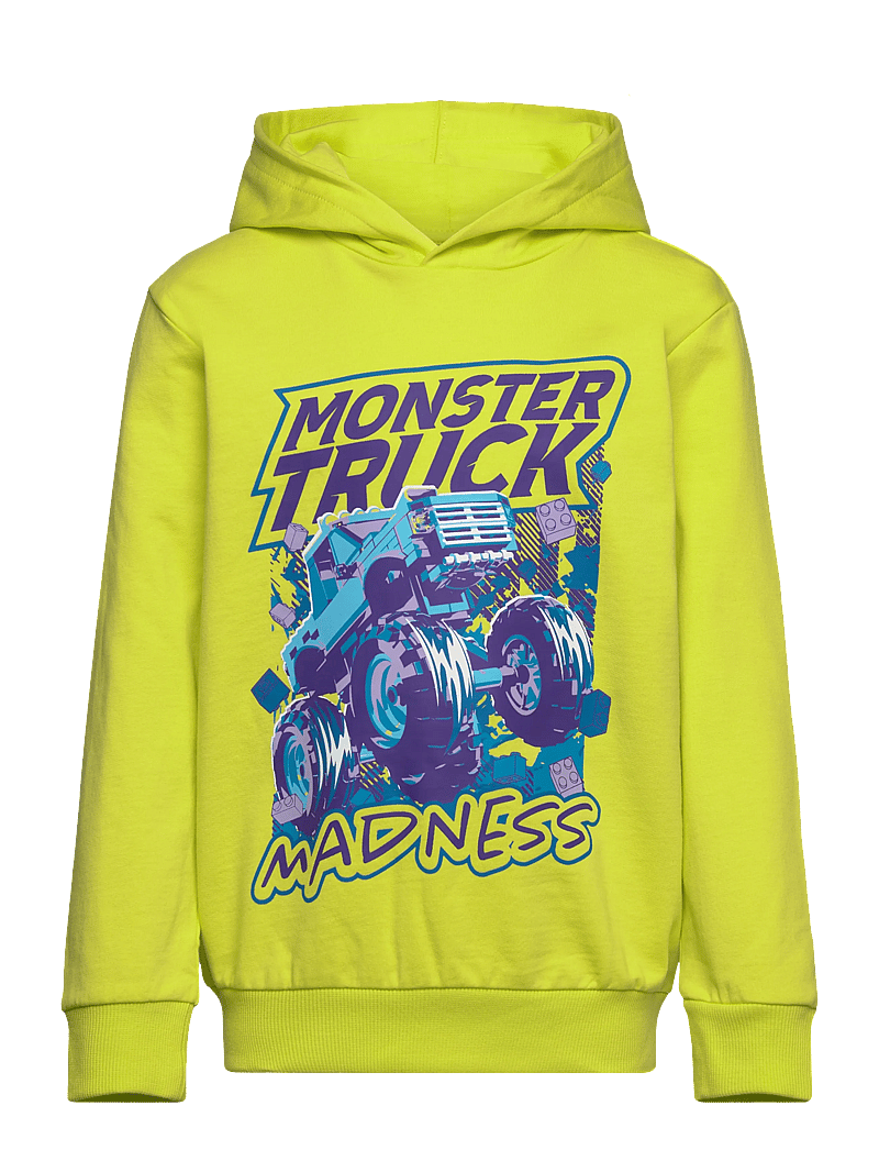 LEGO kidswear - LWSAKU 608 - HOODED SWEATSHIRT - kapuzenpullover - lime green - 0