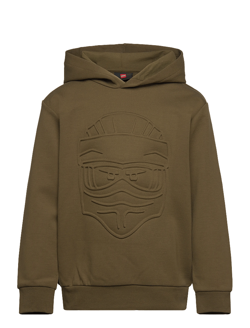 LEGO kidswear - LWSAKU 702 -HOODED SWEATSHIRT - kapuzenpullover - dark olive - 0