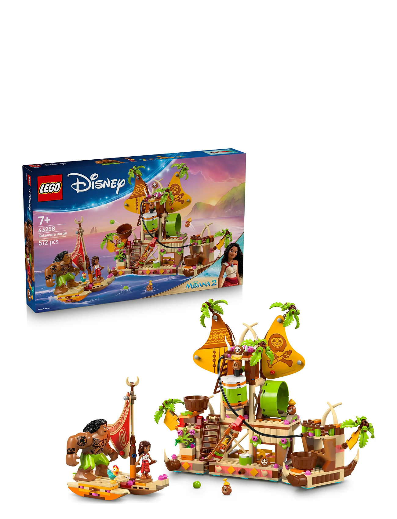 LEGO Disney Moana 2 Kakamora Barge, Toy Building Set 43258