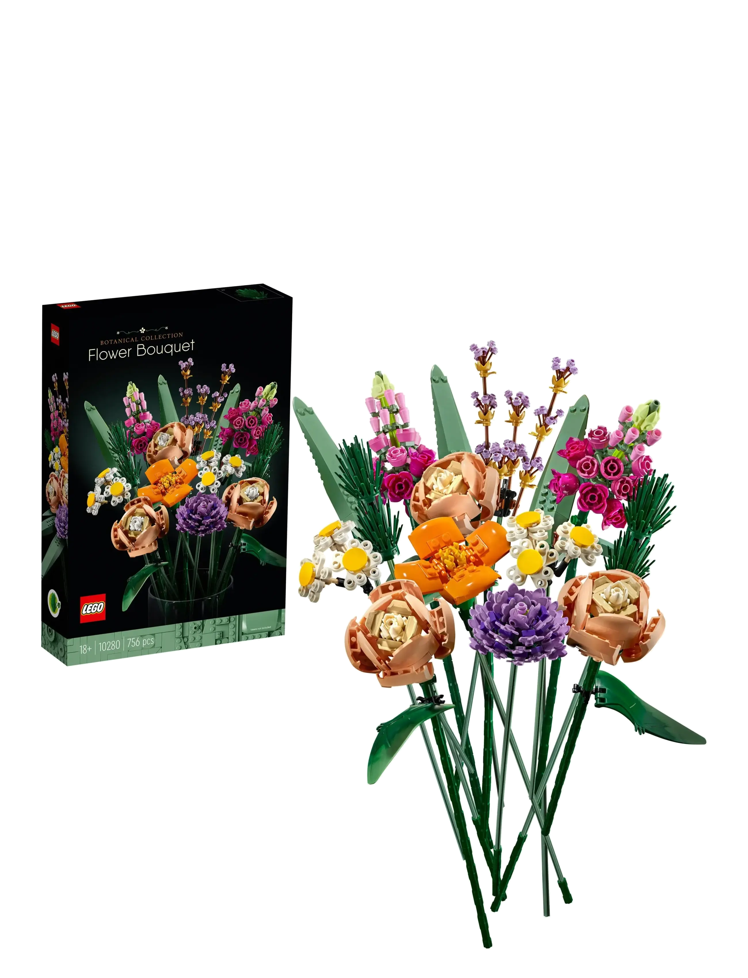 LEGO Blomsterbuket 10280 Patterned - One Size - Kinder