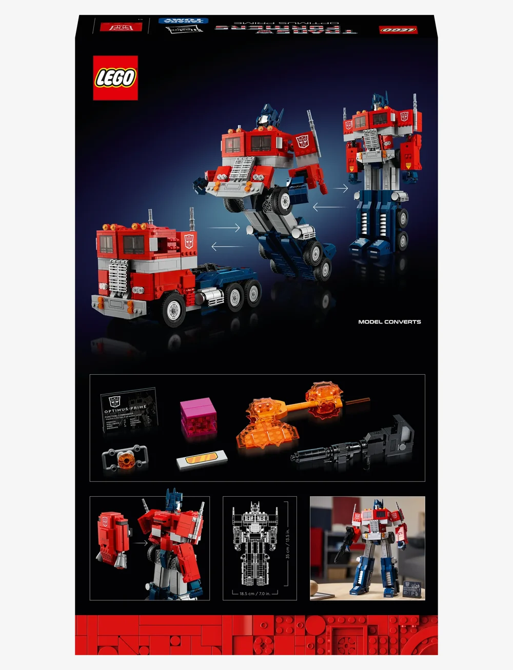 LEGO - Optimus Prime 10302 Building Kit - lego adults welcome - multicolor - 4