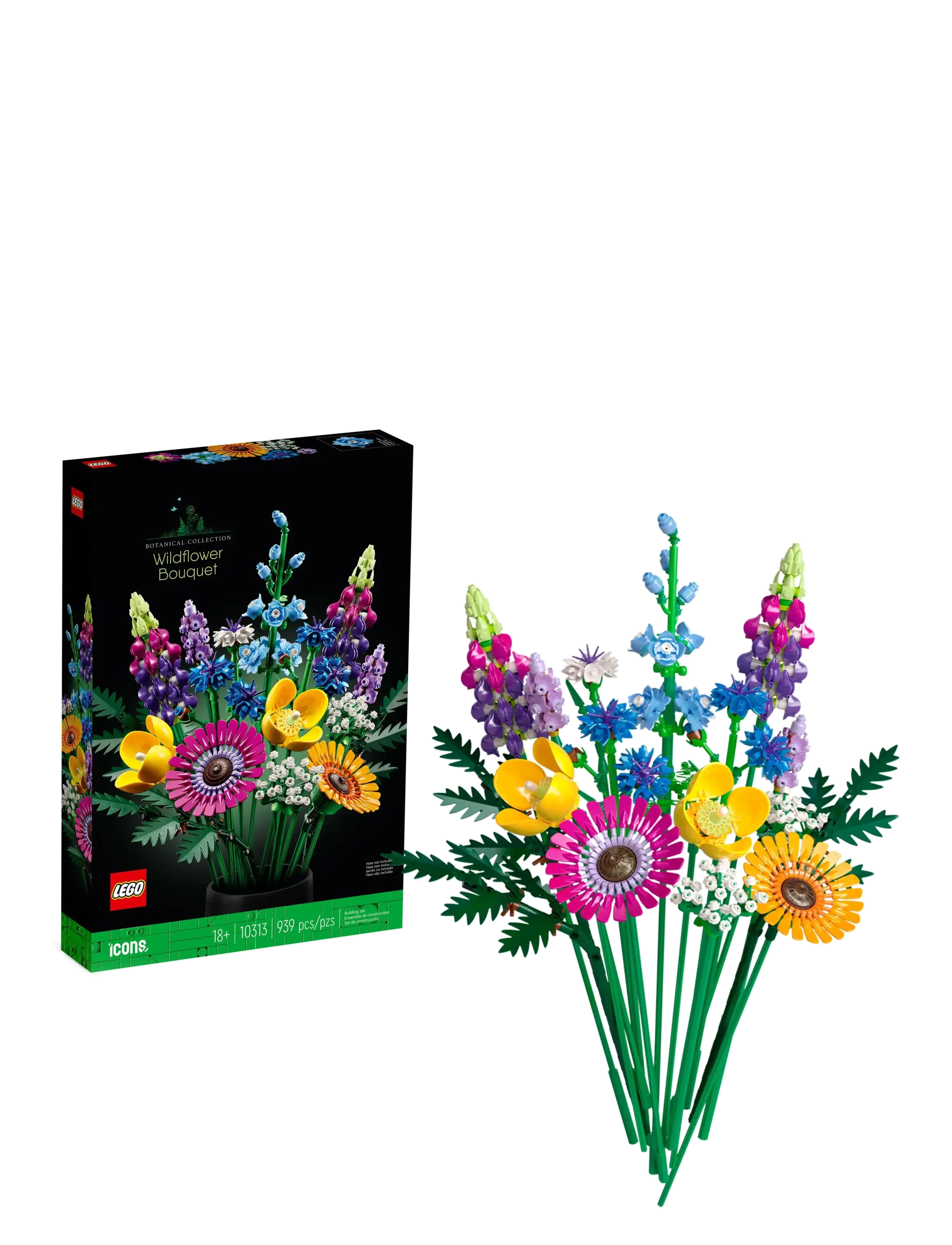 LEGO Buket Af Vilde Blomster 10313 Patterned - One Size - Kinder