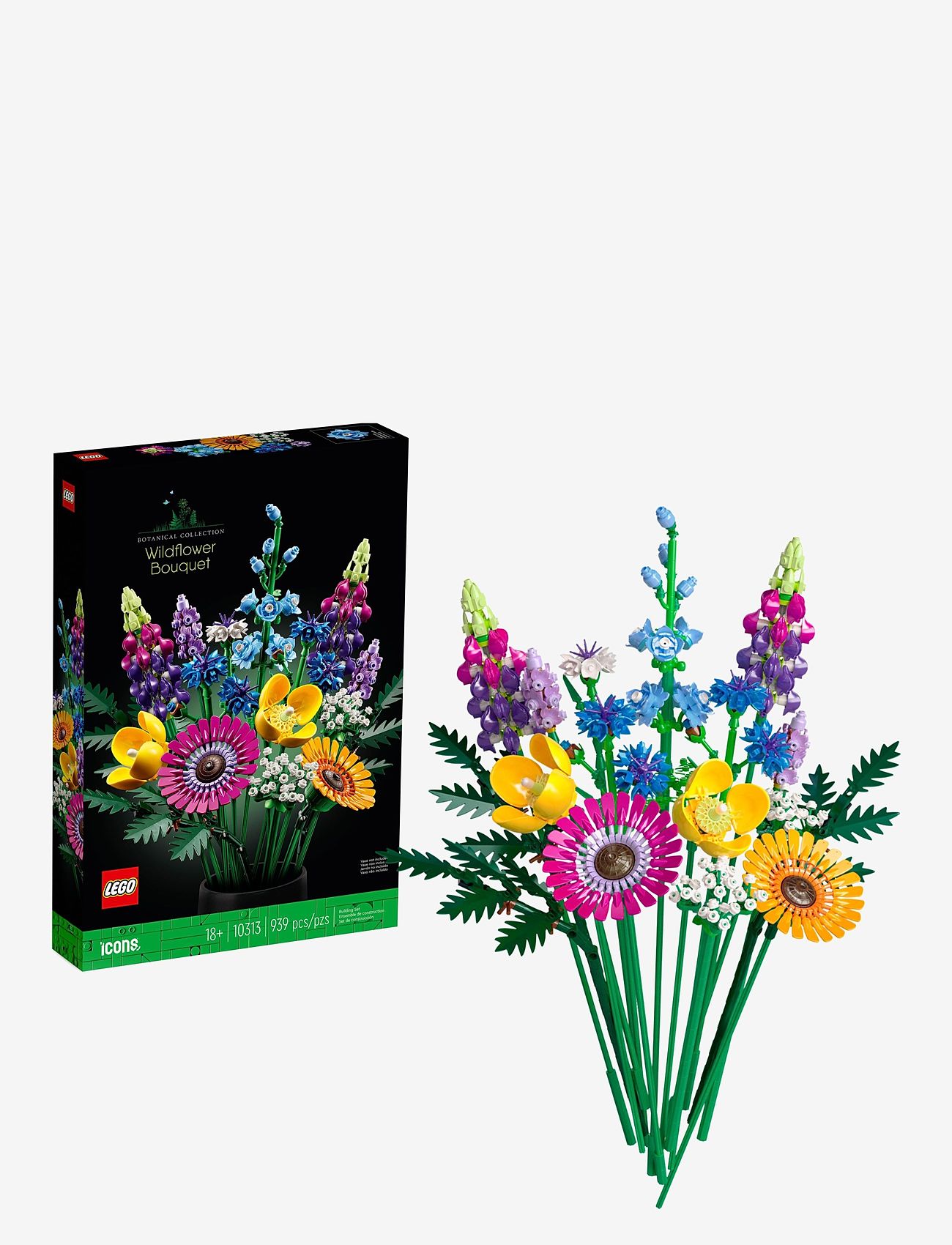 LEGO - Wildflower Bouquet Flowers Set for Adults - fødselsdagsgaver - multicolor - 0