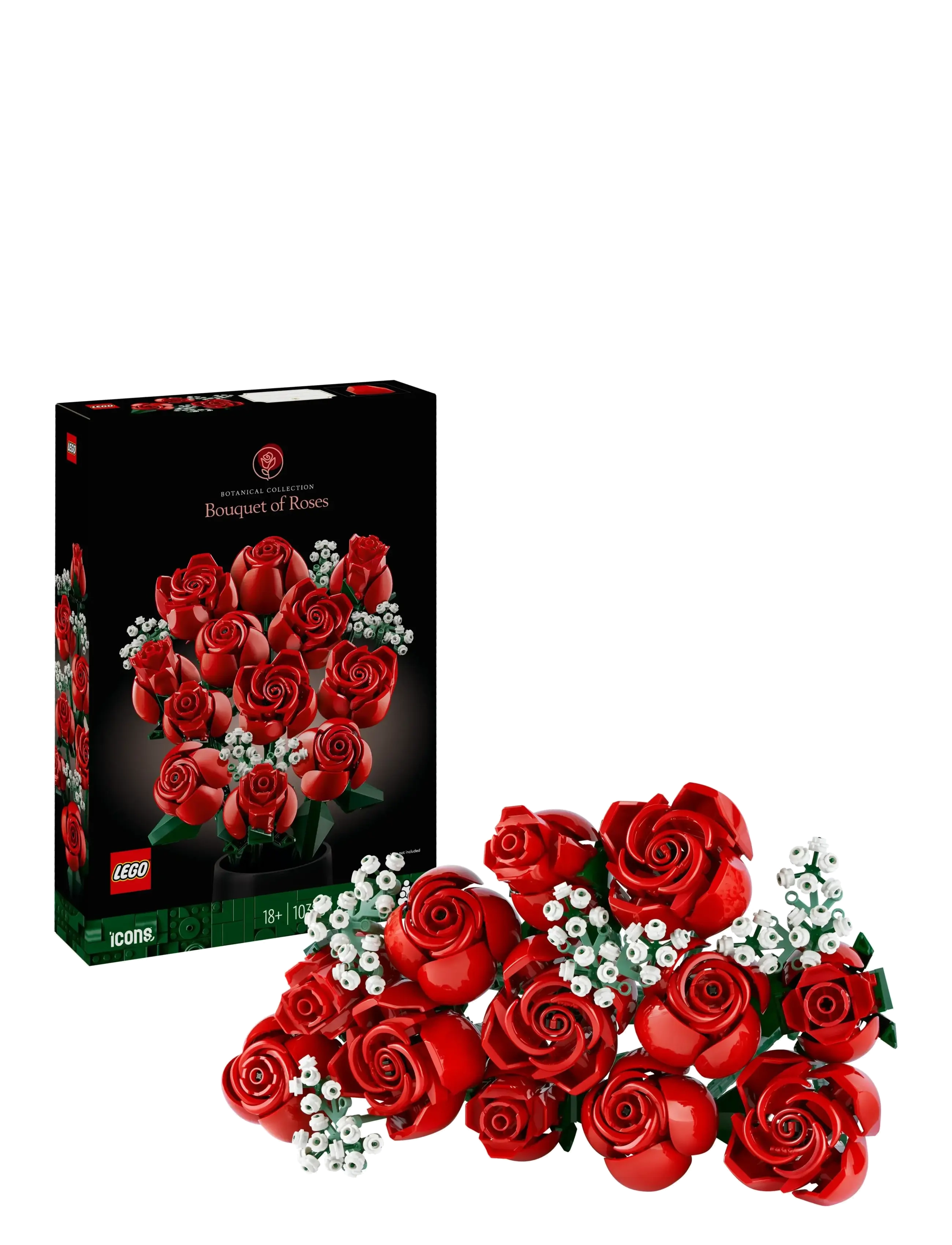 LEGO Buket Roser 10328 Patterned - One Size - Kinder