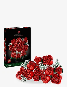 Bouquet of Roses Flowers Set for Adults, LEGO