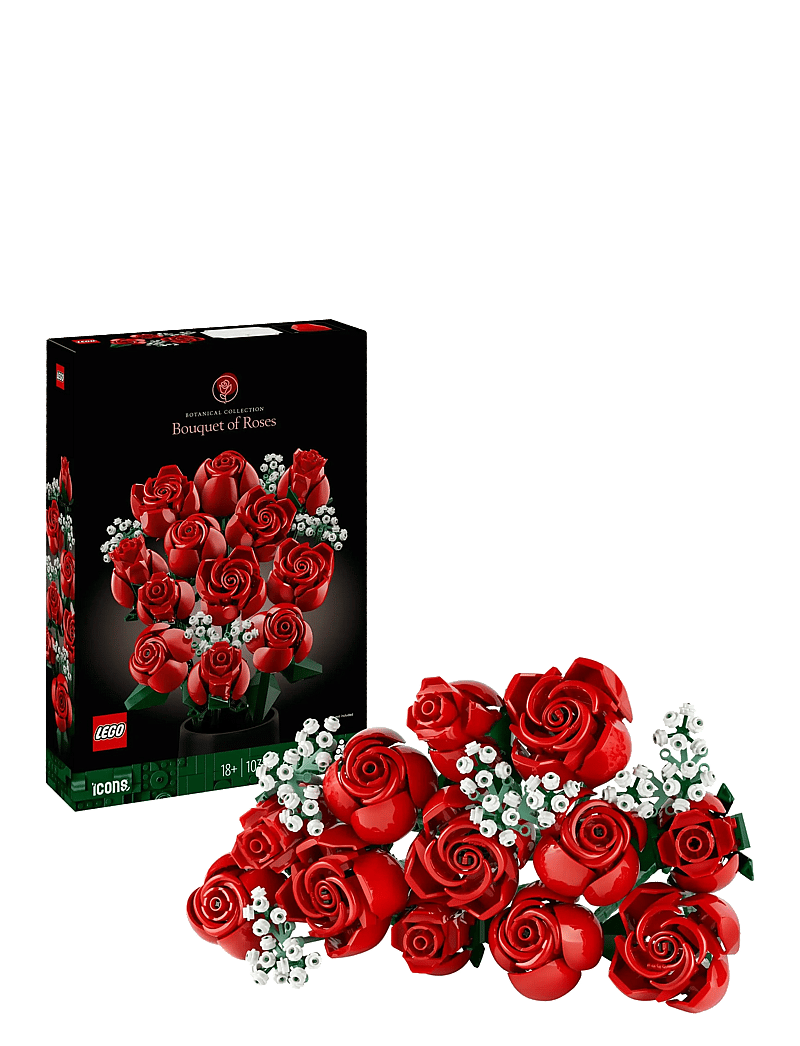 LEGO Bouquet Of Roses Flowers Set For Adults - LEGO® Botanical ...