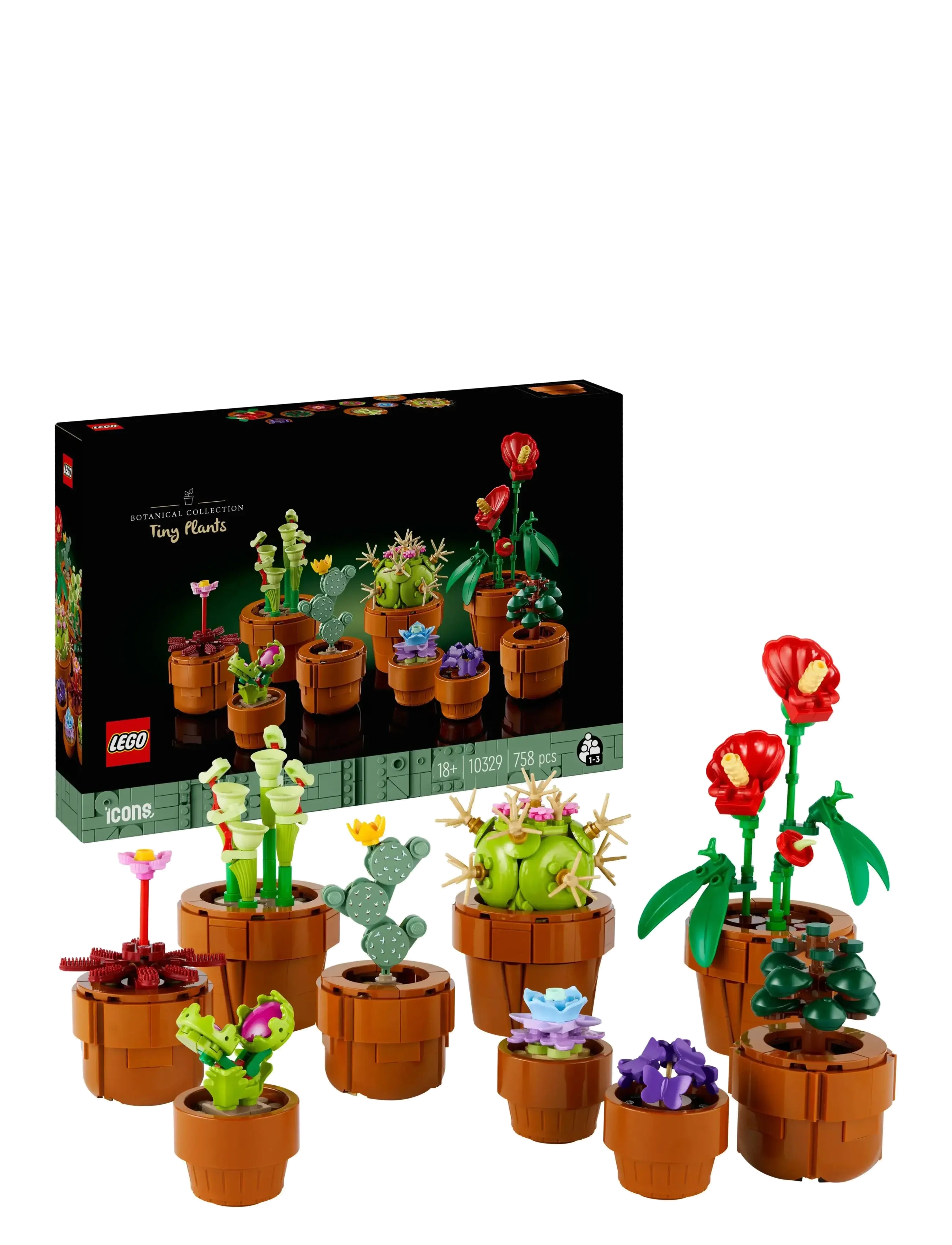 LEGO Små Planter 10329, One Size, Lego Spielzeug, Mehrfarbig/gemustert - art, Homeware