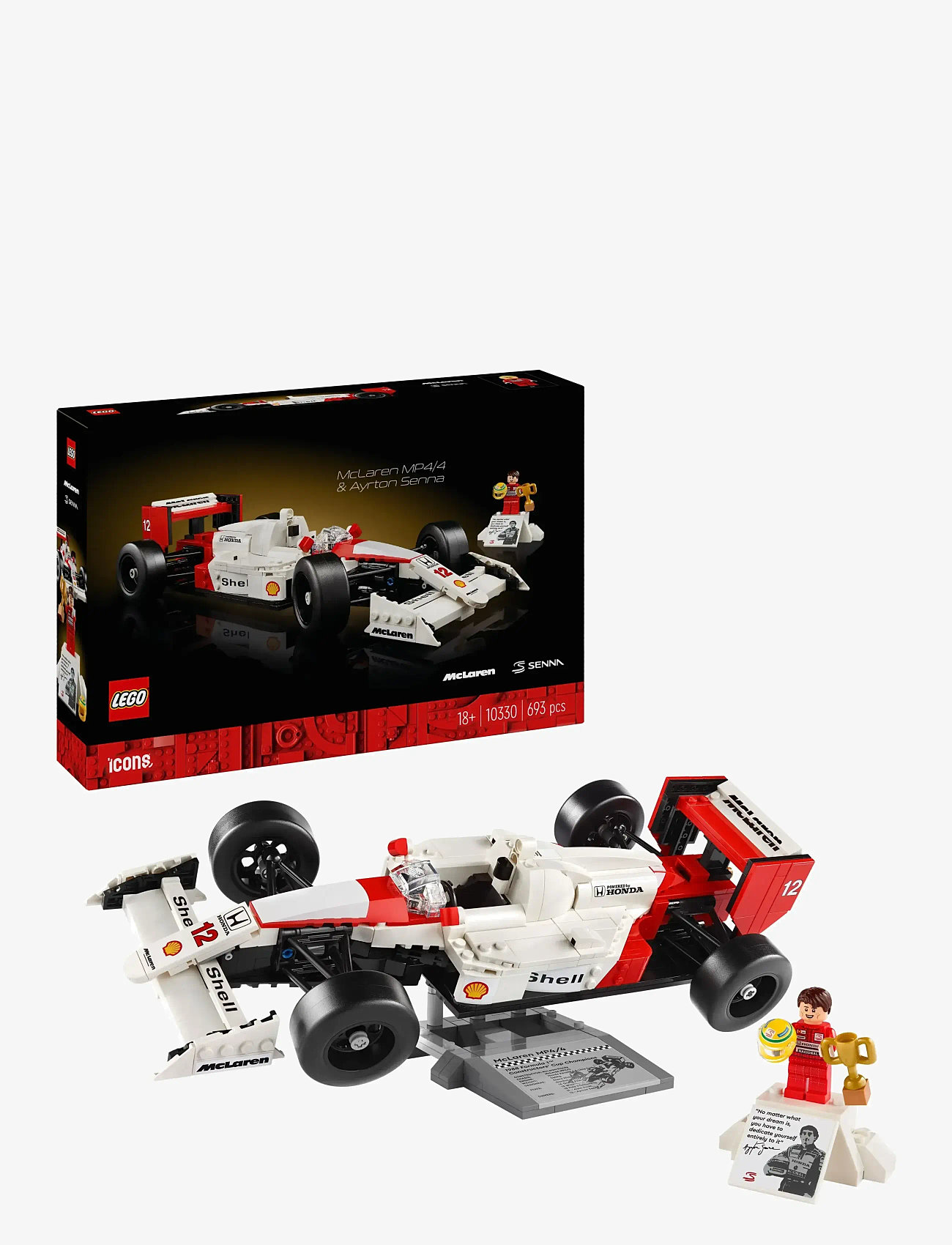 LEGO Icons McLaren MP4/4 & Ayrton Senna Set 10330 - LEGO Formula 1 - MULTI / multi