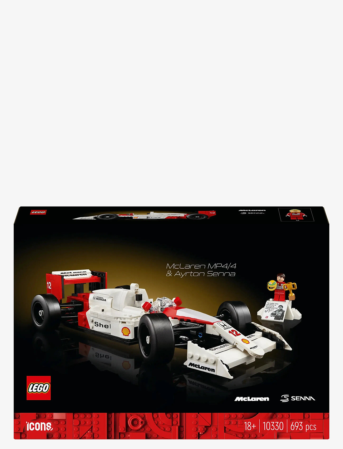 LEGO - Icons McLaren MP4/4 & Ayrton Senna Set 10330 - lego adults welcome - multi - 4