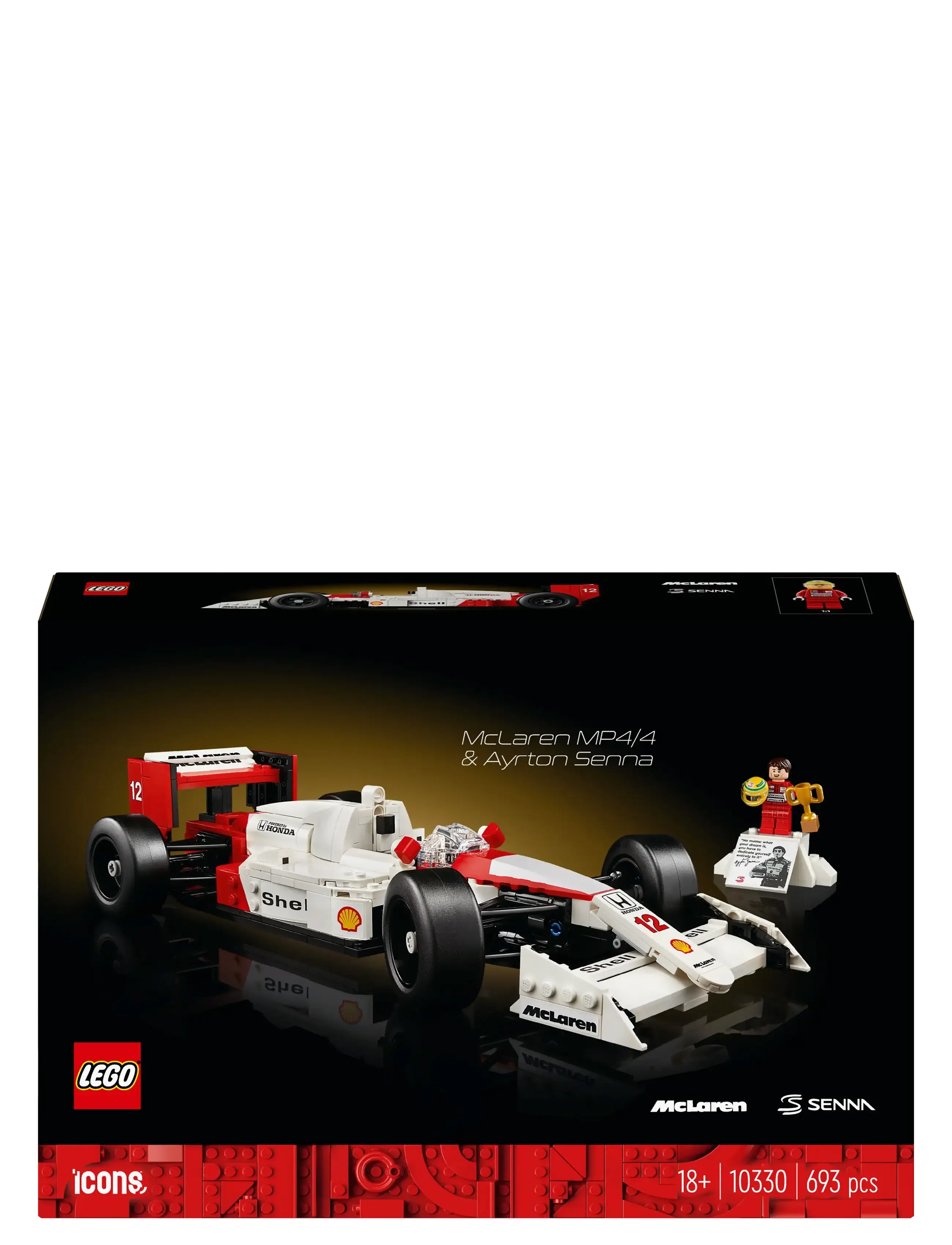 LEGO - Icons McLaren MP4/4 & Ayrton Senna Set 10330 - lego adults welcome - multi - 4