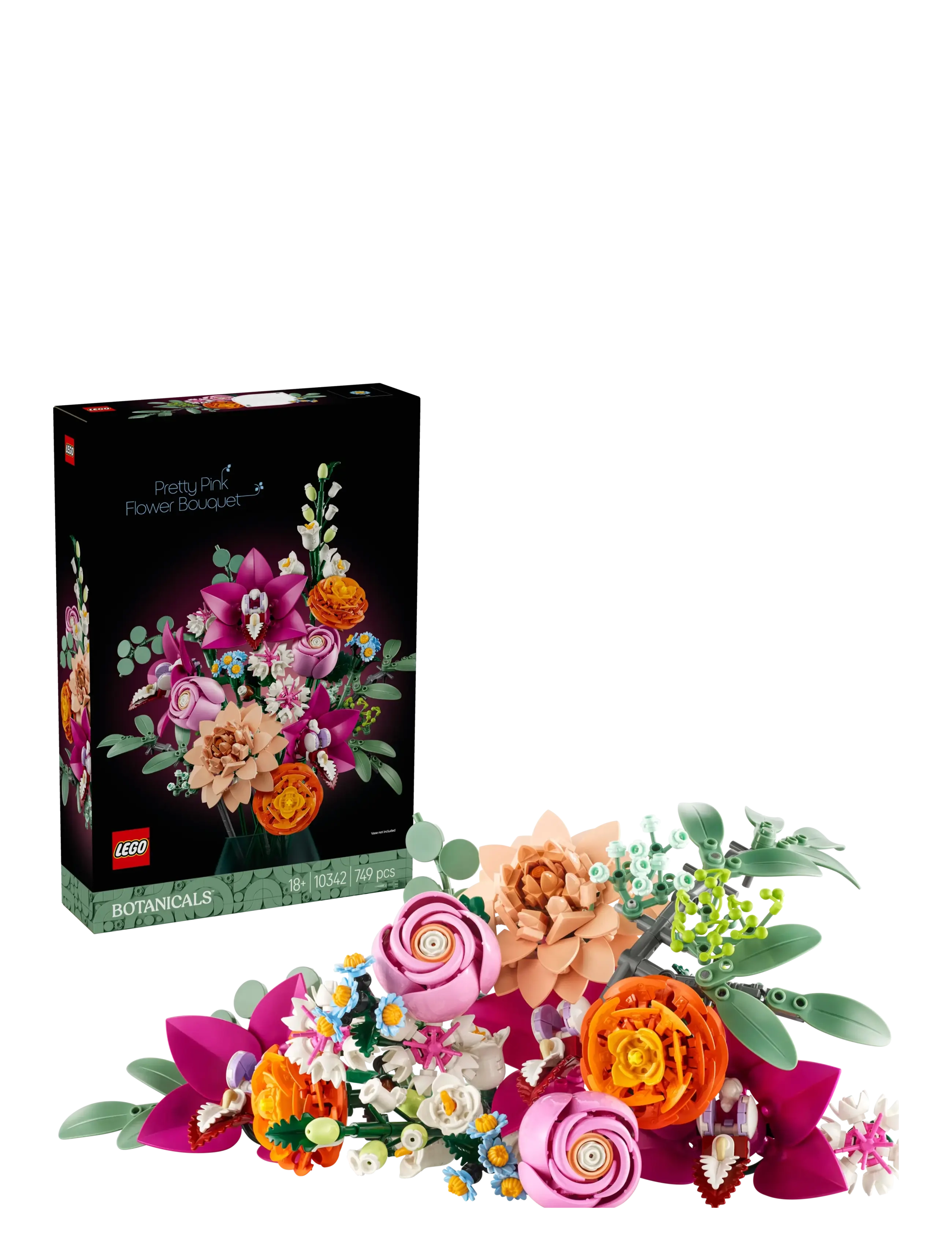 LEGO Smuk Pink Blomsterbuket 10342, One Size, Lego Spielzeug, Mehrfarbig/gemustert - Lego Botanical Collection, Homeware
