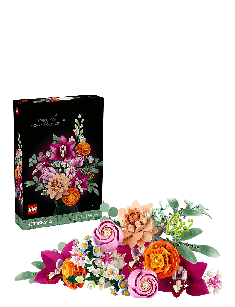 LEGO - Botanicals Pretty Pink Flower Bouquet Floral Decor 10342 - lego adults welcome - multi - 0