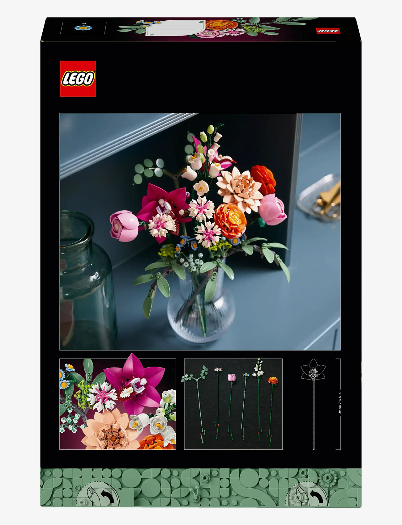 LEGO Botanicals Pretty Pink Flower Bouquet Floral Decor 10342 (LGO10342)  LEGO® Botanical Collection