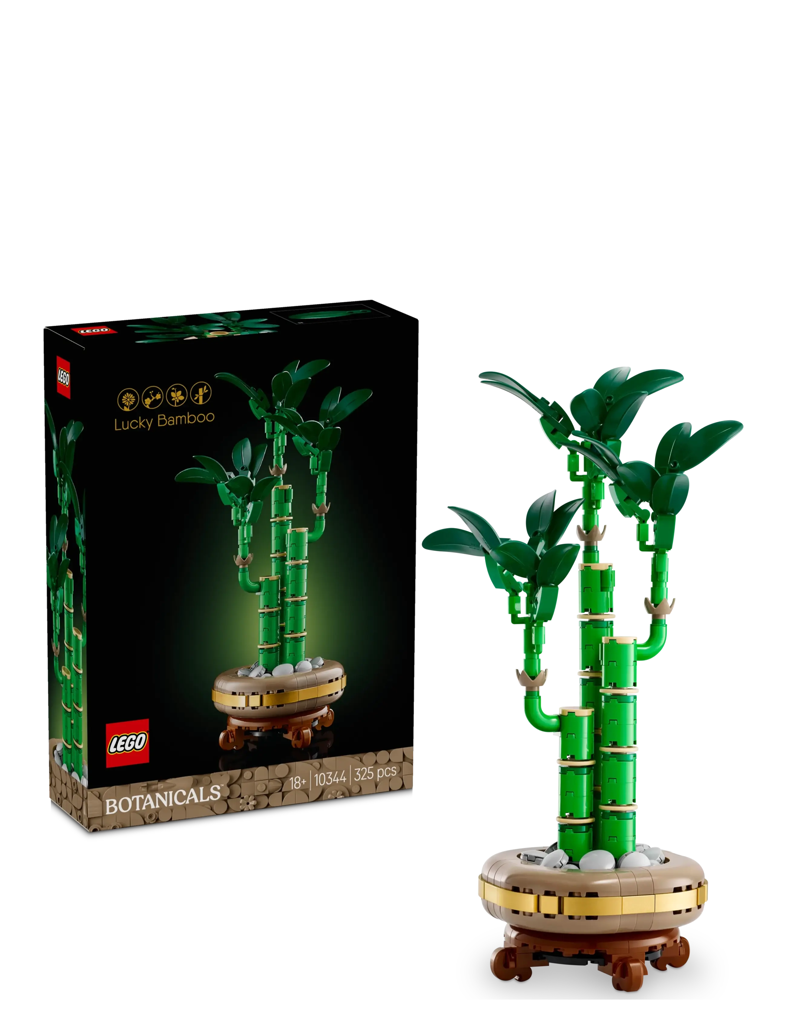 LEGO Lykkebambus 10344, One Size, Lego Spielzeug, Mehrfarbig/gemustert - Lego Botanical Collection, Homeware