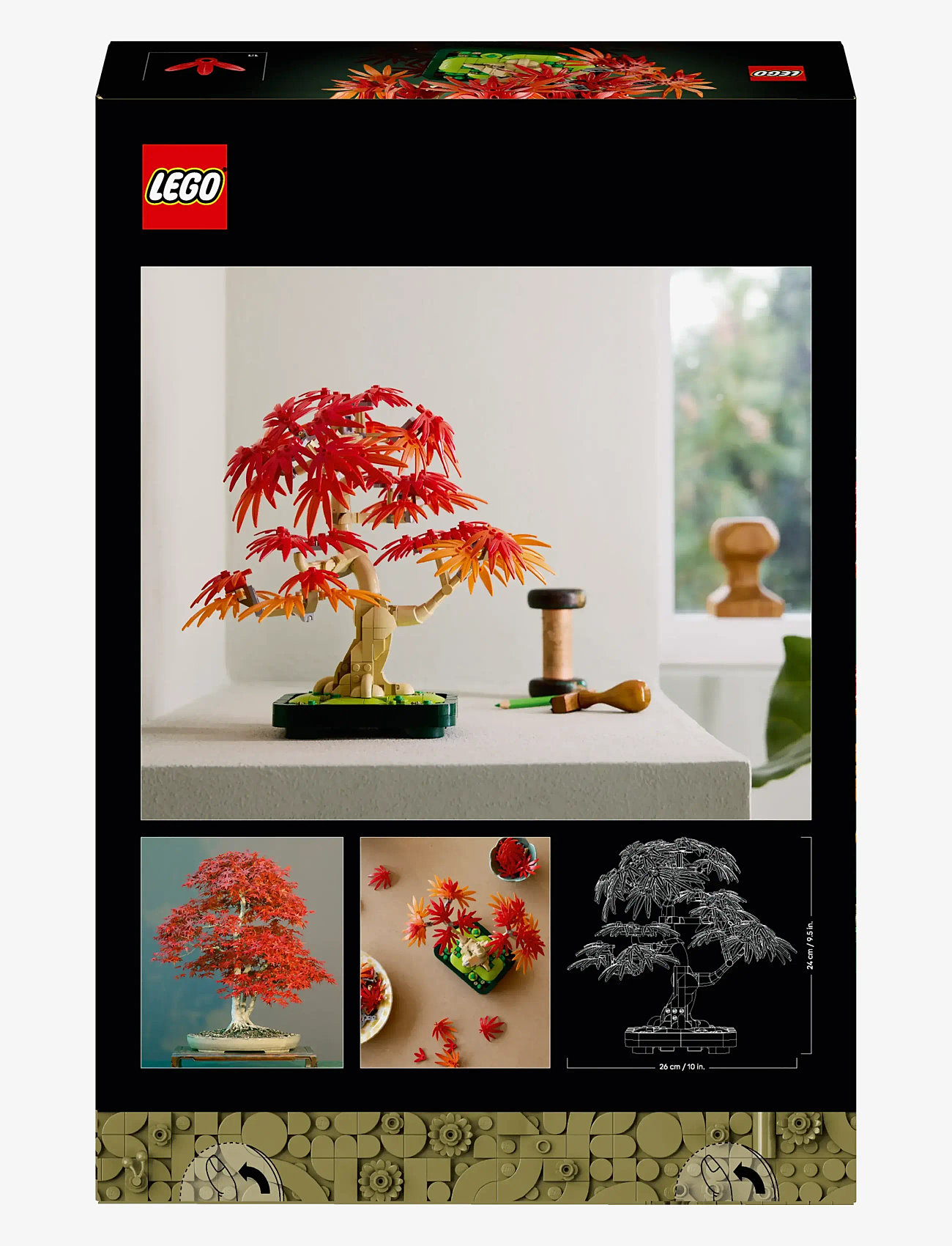 LEGO Botanicals Japanese Red Maple Bonsai Tree Plant Decor 10348  lego  botanical collection
